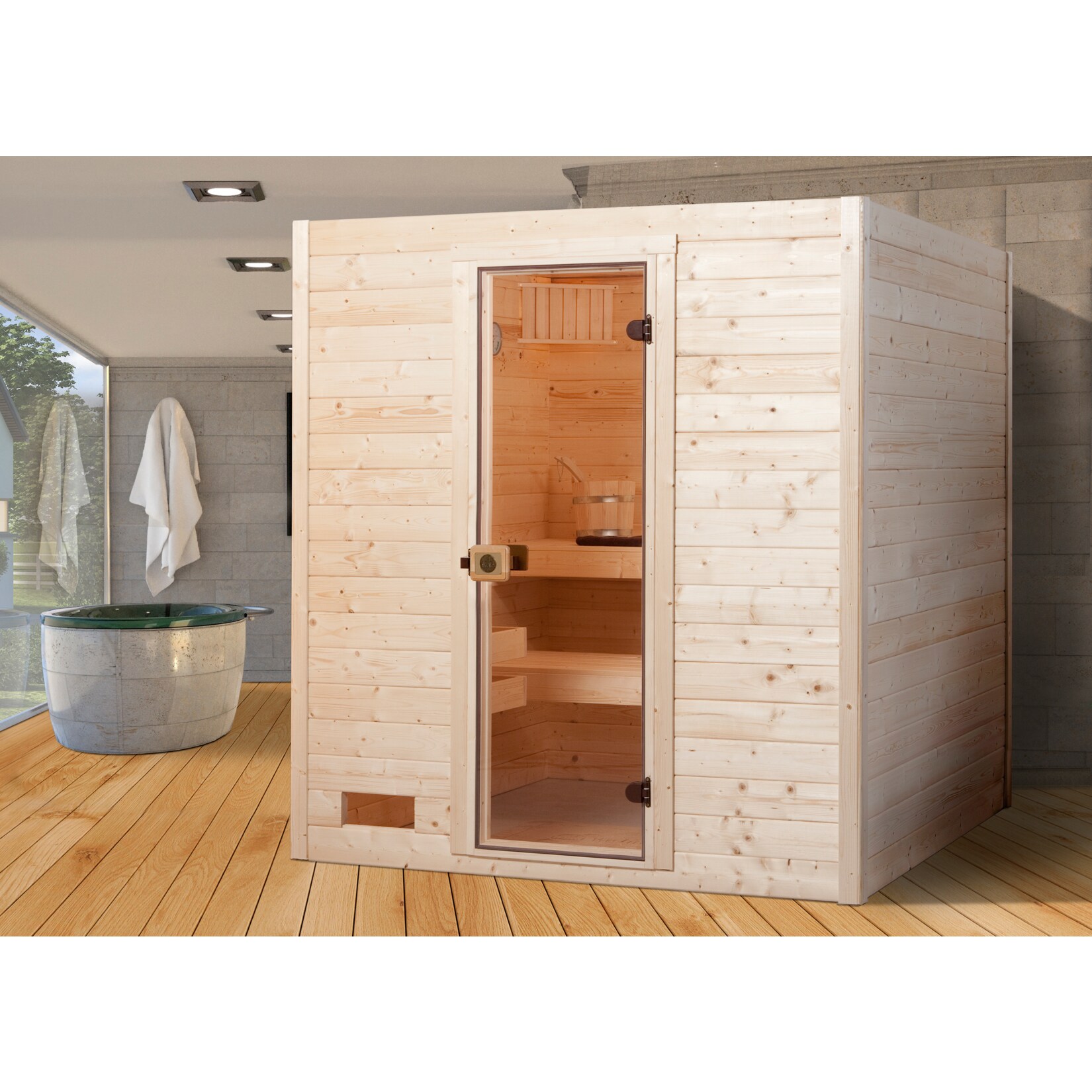 Weka Sauna Valida 1, 189 x 203 x 189 cm - Bild 1