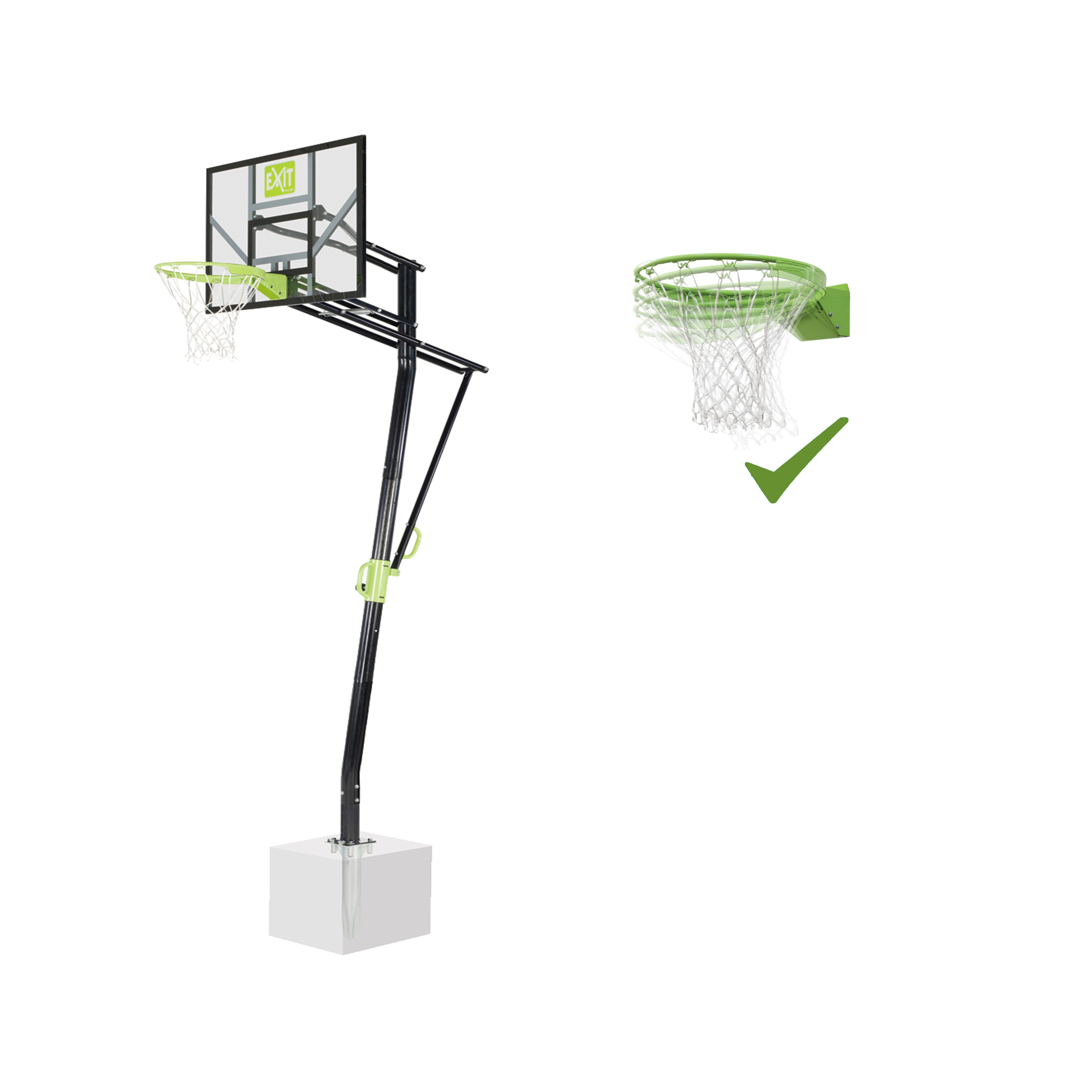 EXIT Galaxy Inground Basket mit Dunkring - Bild 1
