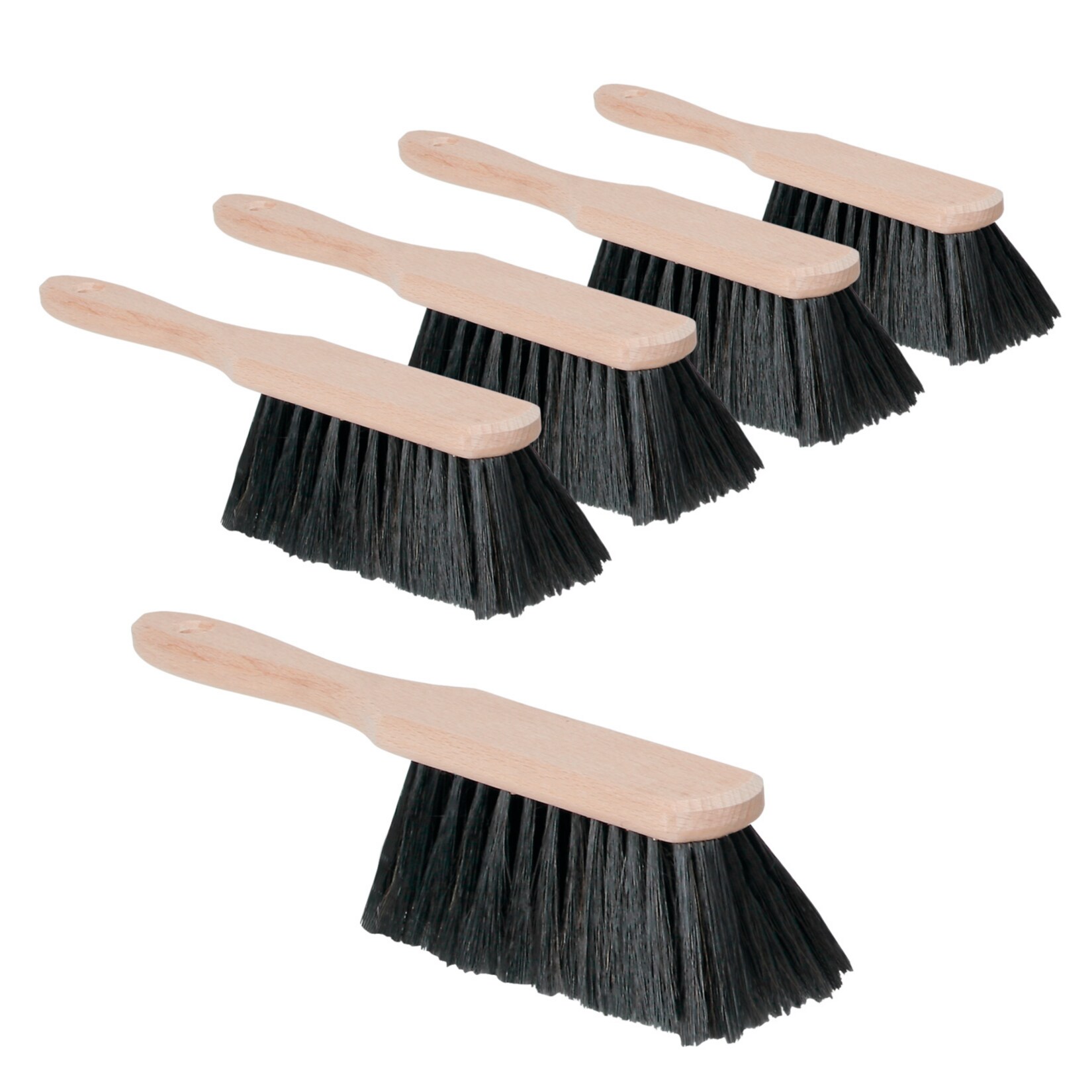 BRB Handfeger, Rosshaar-Mischung 28cm - 5-er Set - Bild 1