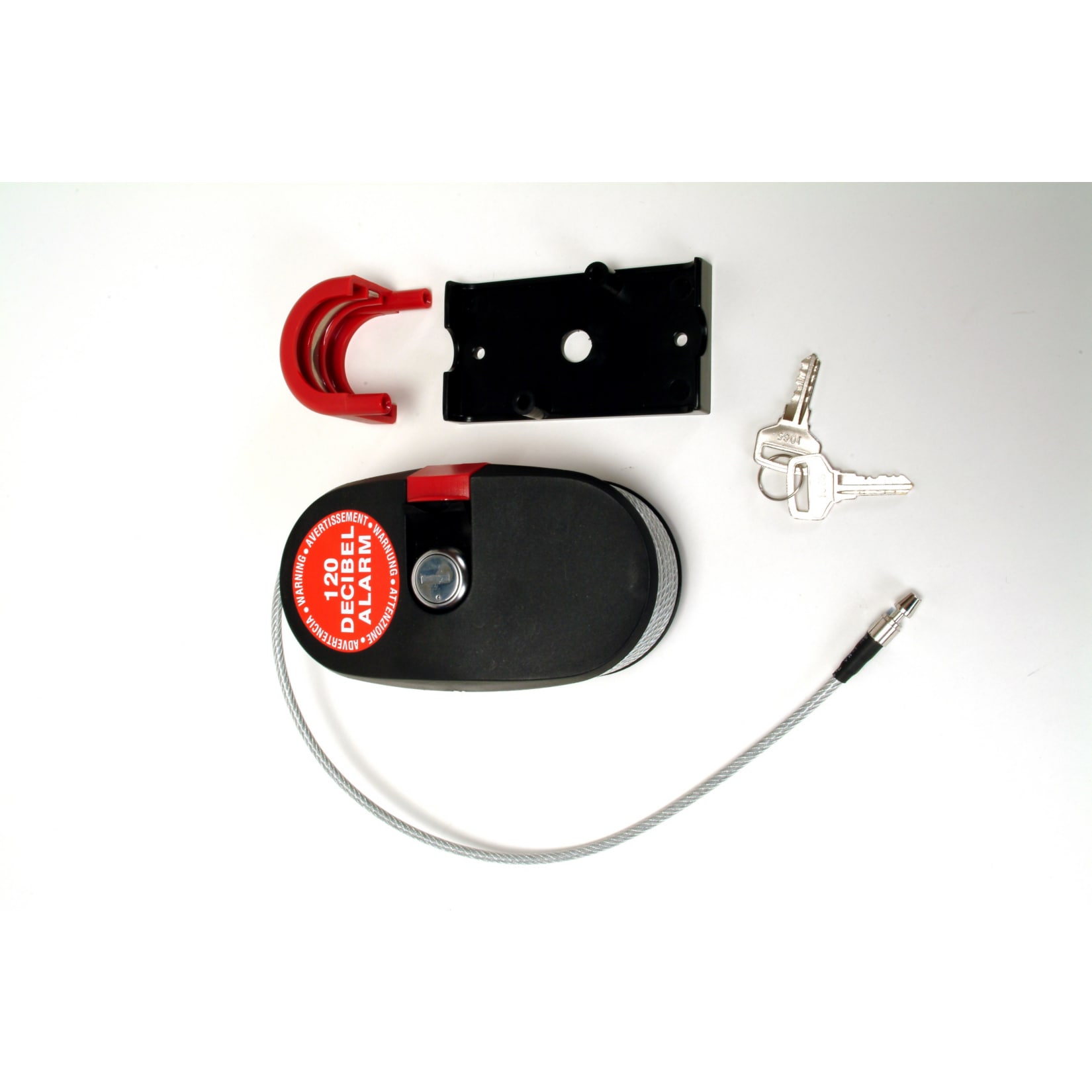 Lock Alarm 6796 Cable Sicherheitsschloss, 2,4m L&auml;nge, Alarmton von 120 Dezibel - Bild 1