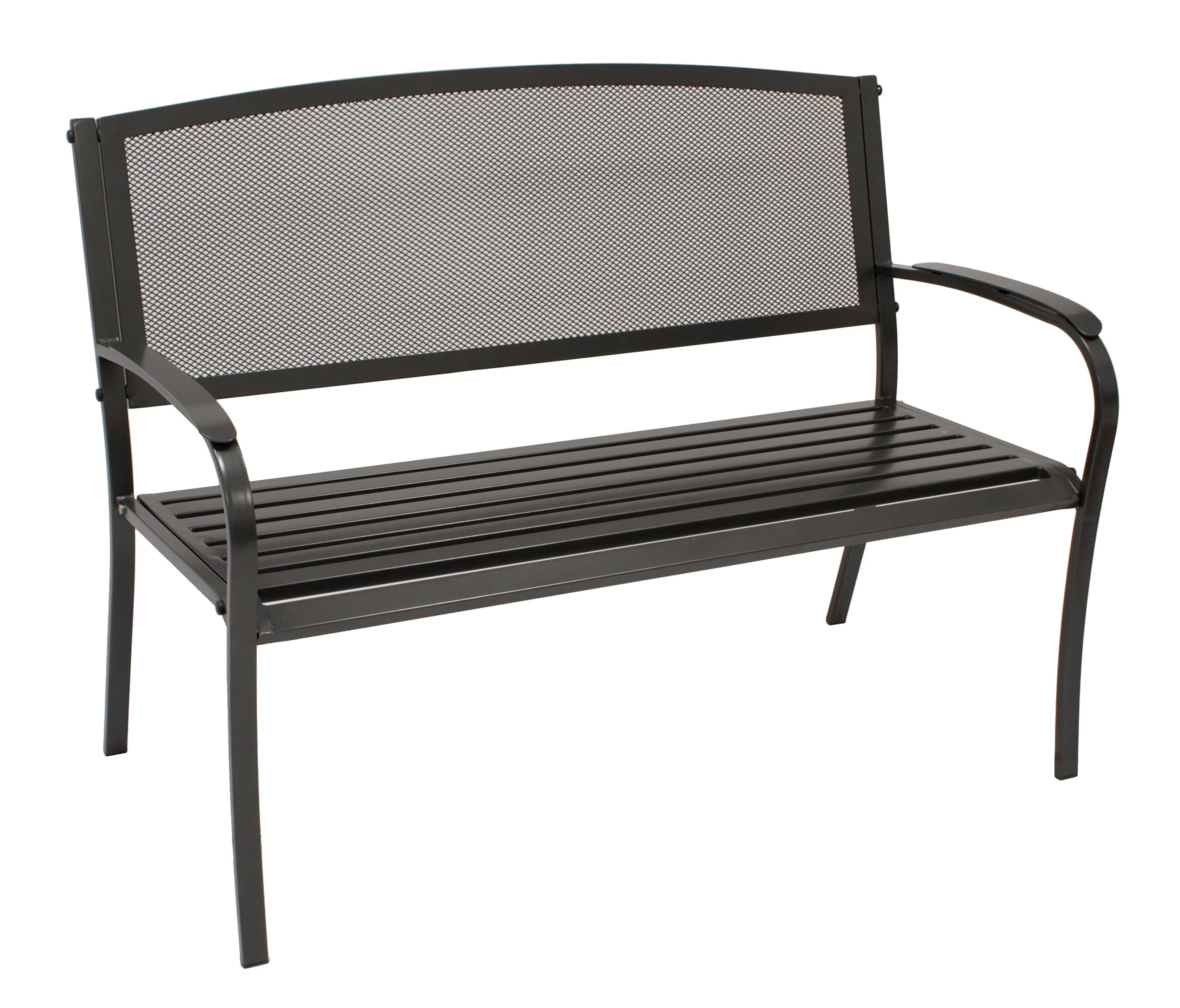 Bank COMO 2-sitzer, Streckmetall anthrazit - Bild 1
