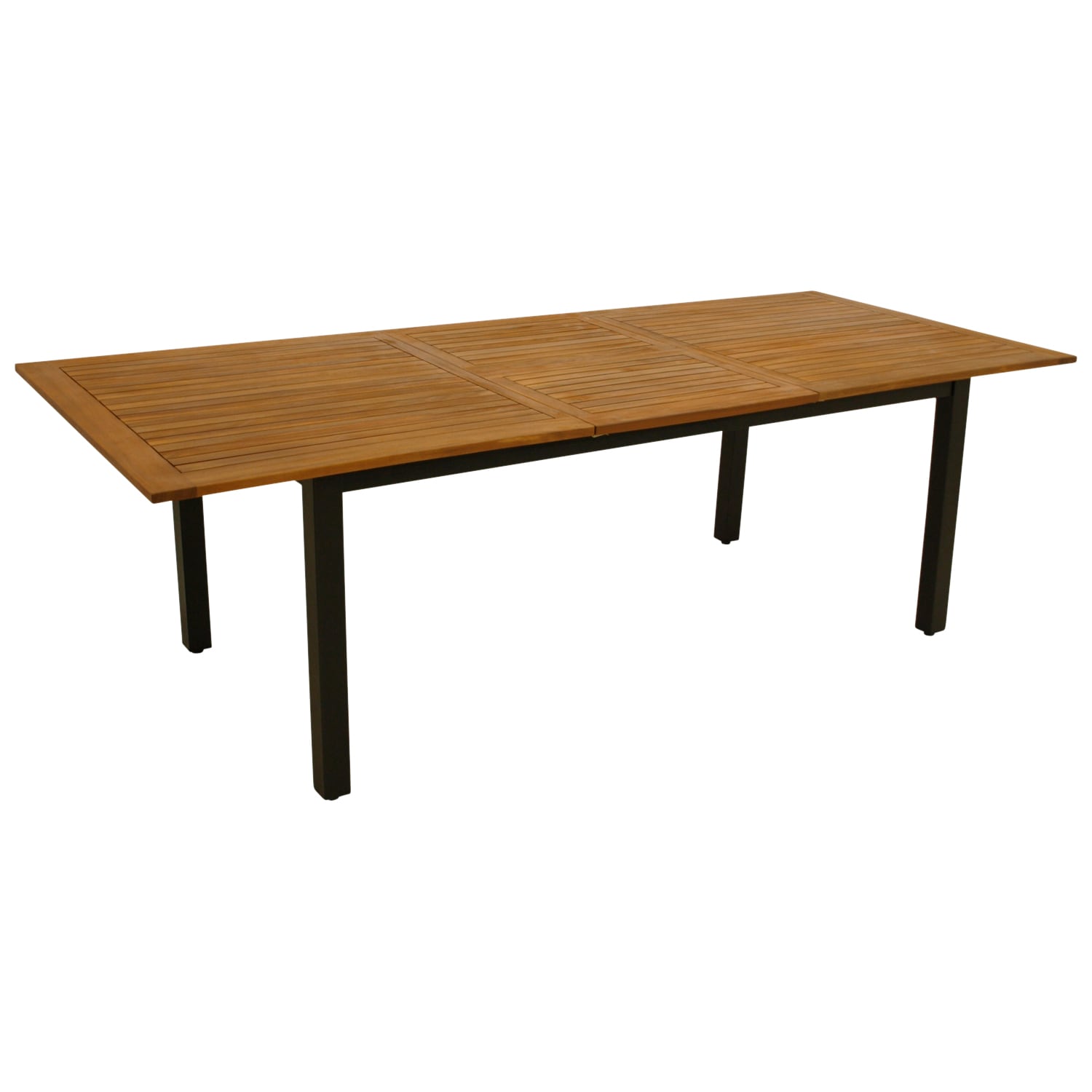 Ausziehtisch SARONNO 180/240x100cm, Aluminium anthrazit + Akazie ge&ouml;lt, FSC&reg;-zertifiziert - Bild 1