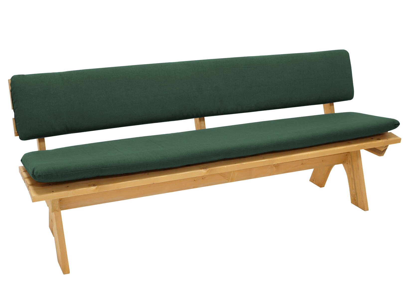 Auflagenset DALLAS für Bank 4-sitzer 195cm, dunkelgrün, 2-teilig