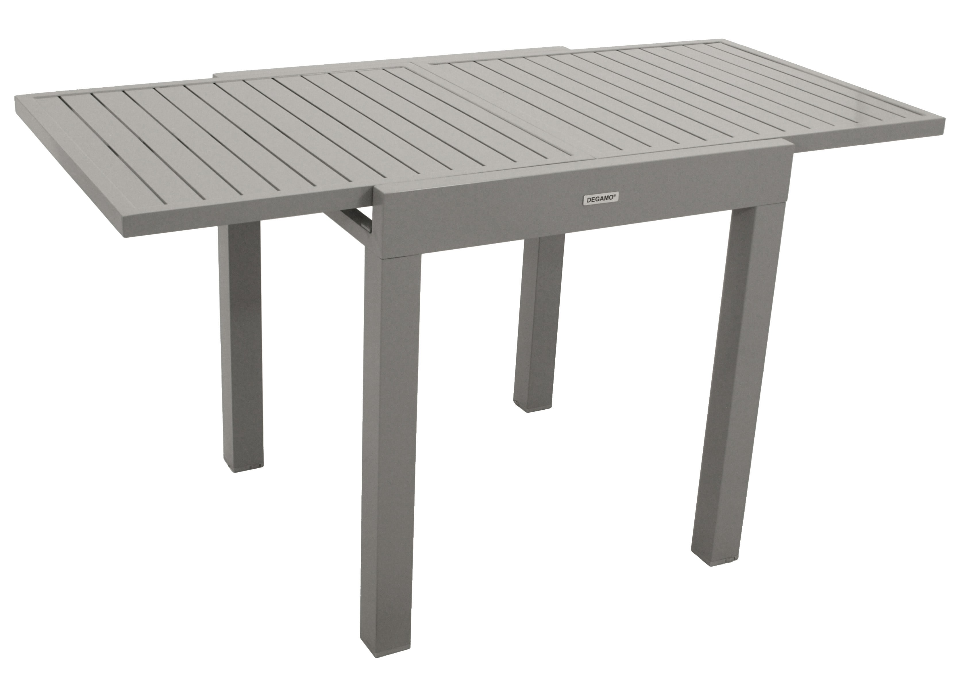 Balkon-Ausziehtisch TIRANA 70/140x70cm, Aluminium silbergrau - Bild 1