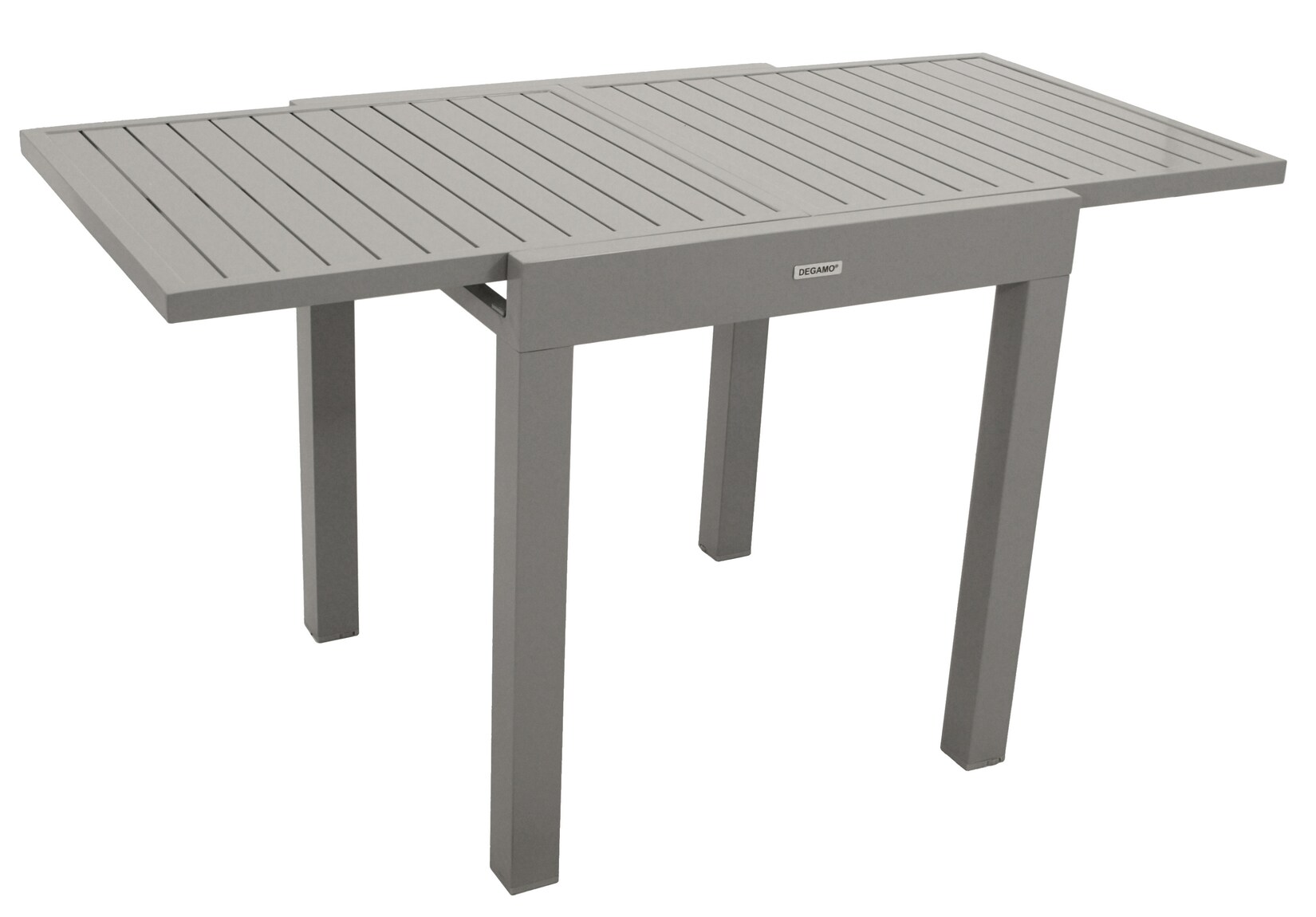 Balkon-Ausziehtisch TIRANA 70/140x70cm, Aluminium silbergrau