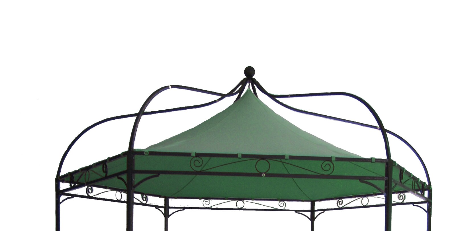Ersatzdach für Pavillon MODENA, Polyester PVC-beschichtet grün