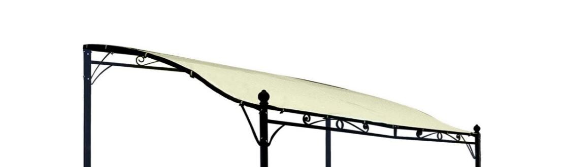 Ersatzdach für Anbaupavillon MANTOVA XL 3x3 Meter, PVC-beschichtet ecru