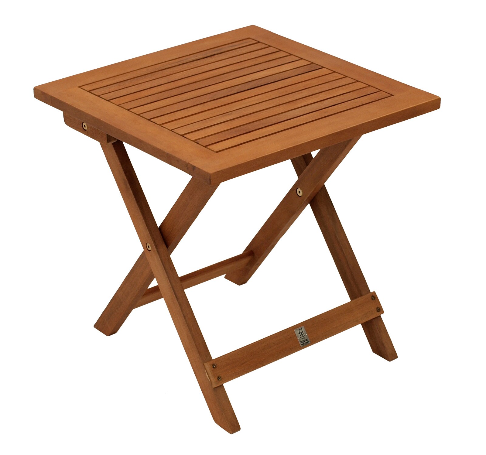 Klapp - Beistelltisch JAVA 45x45cm, Akazie ge&ouml;lt - Bild 1