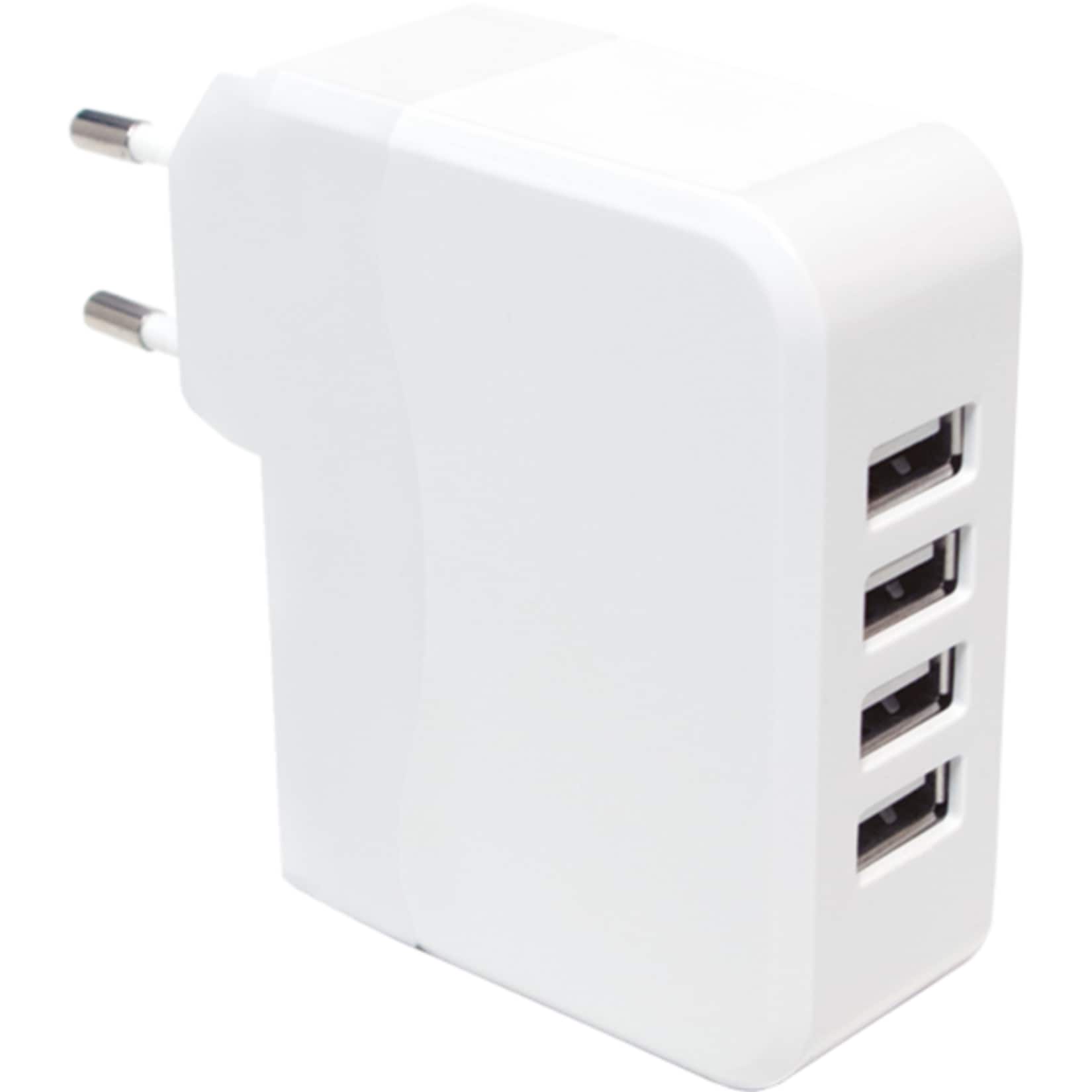 LogiLink PA0096 Universal Adapter f&uuml;r die Steckdose, 4x USB-Port - Bild 1