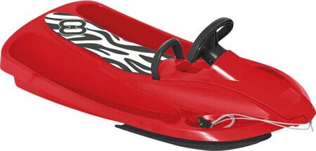 Sno Zebra Schlitten Red/Black