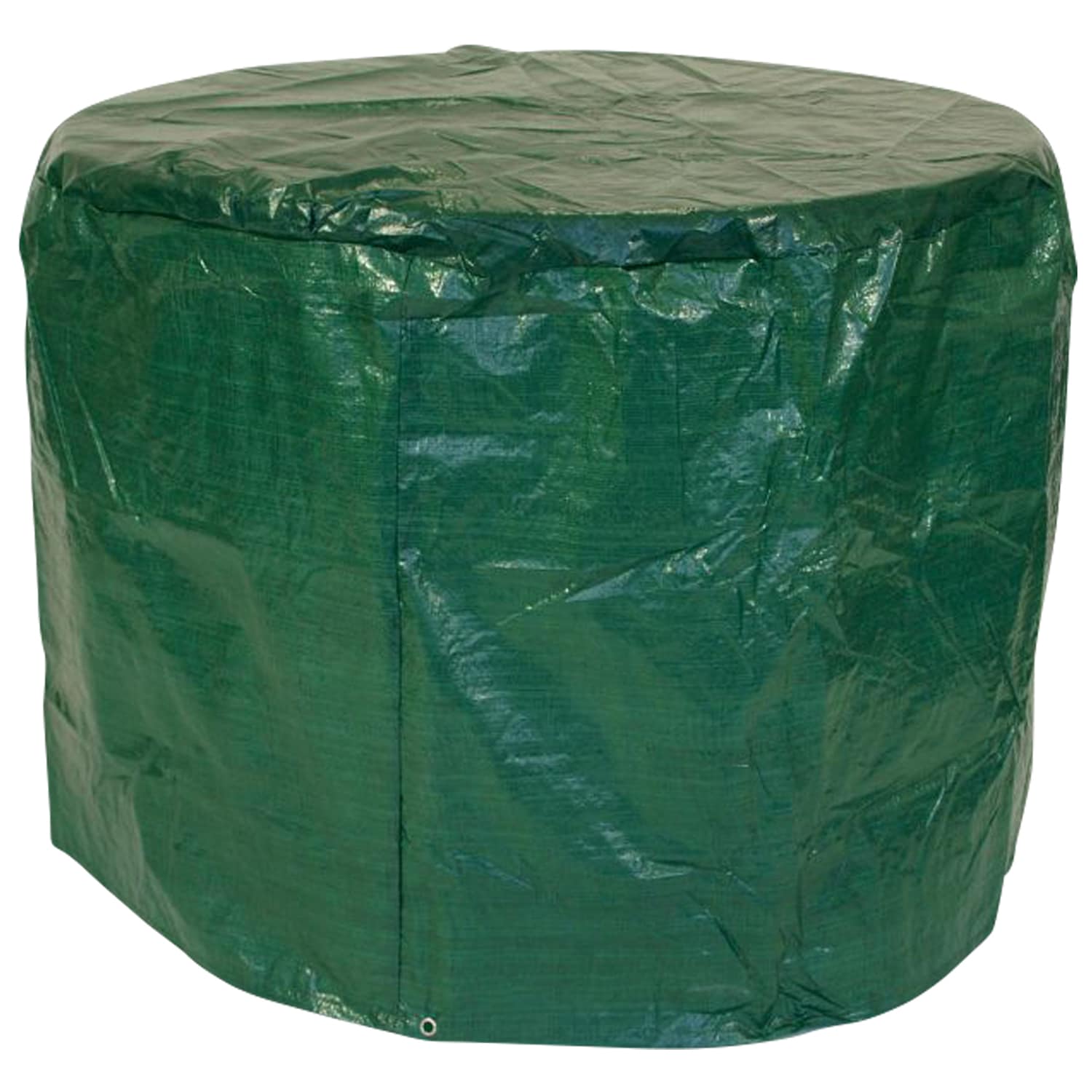 Abdeckhaube Tisch 125x70cm rund, PE dunkelgr&uuml;n - Bild 1