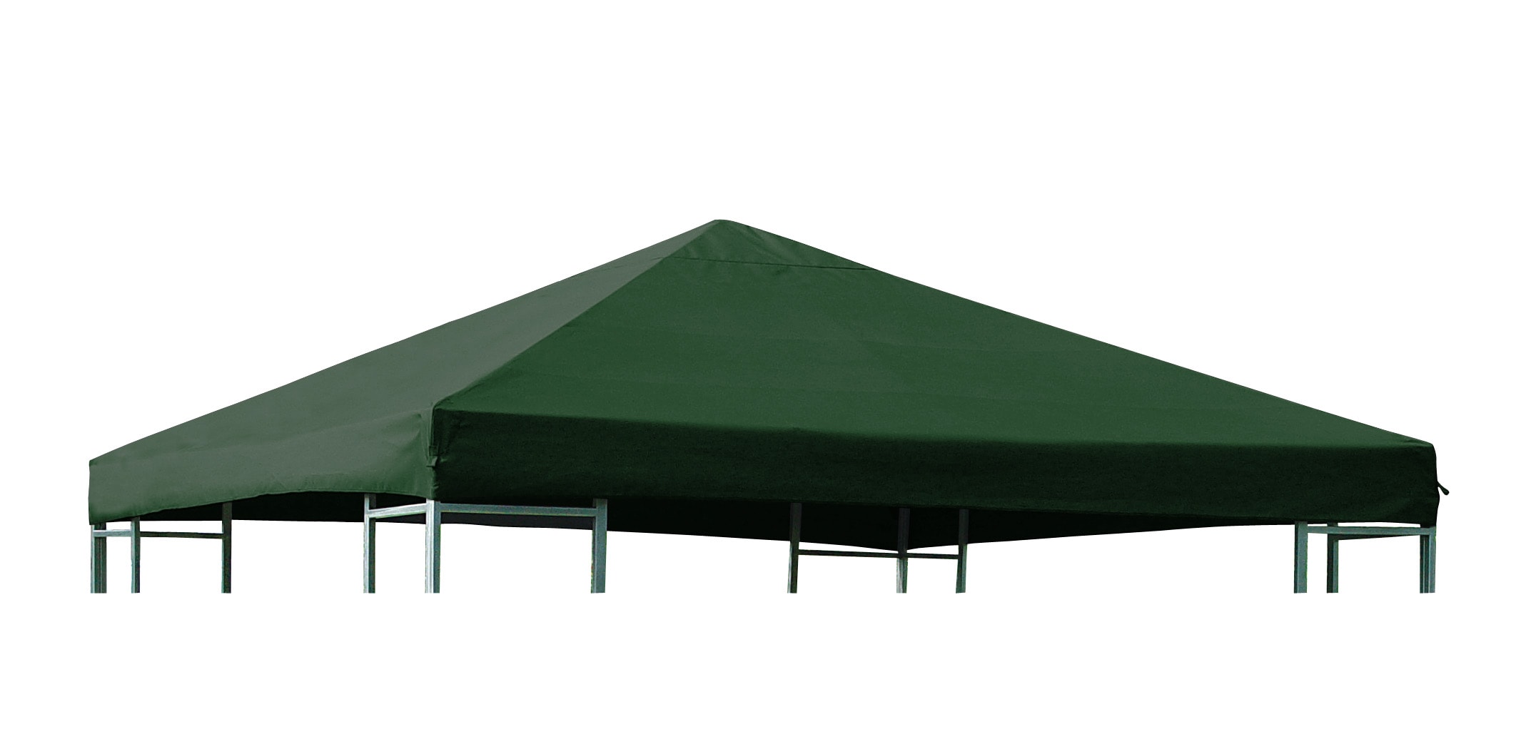 Ersatzdach f&uuml;r Metall- und Alupavillon 3x3 Meter gr&uuml;n, wasserdicht PVC-beschichtet - Bild 1
