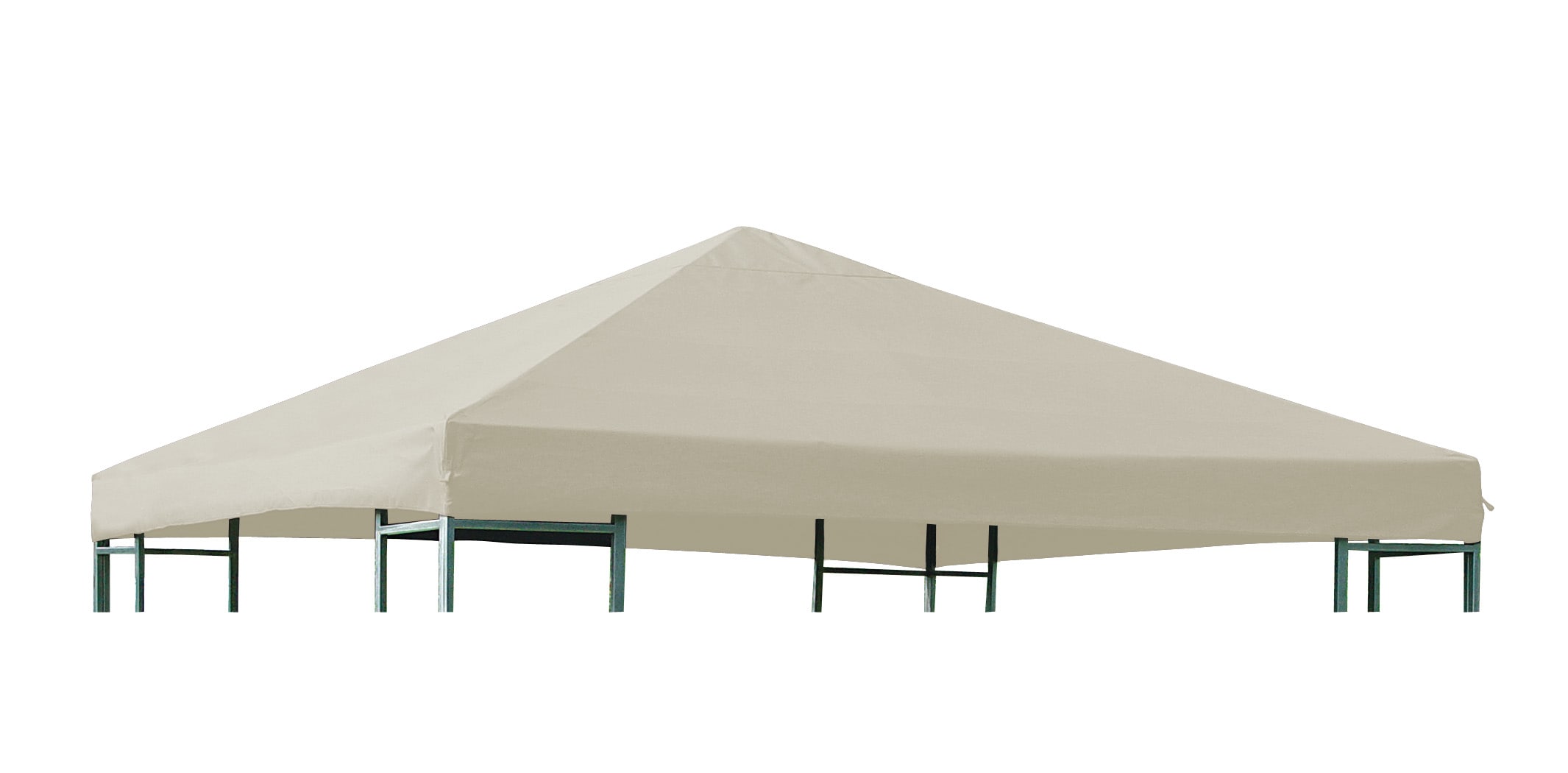 Ersatzdach f&uuml;r Metall- und Alupavillon 3x3 Meter ecru, wasserdicht PVC-beschichtet - Bild 1