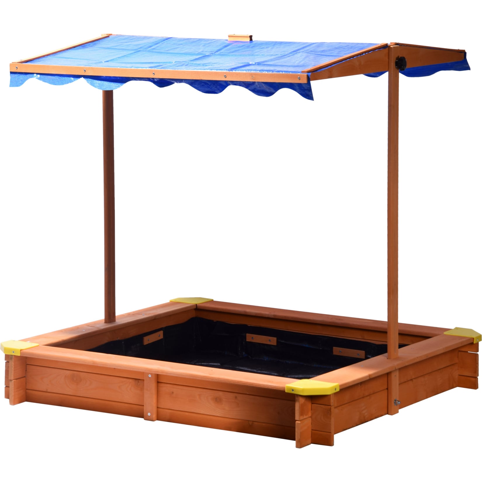 Dobar 94350FSC Sandkasten 117x117x117 cm, mit UV-Schutz - Bild 1