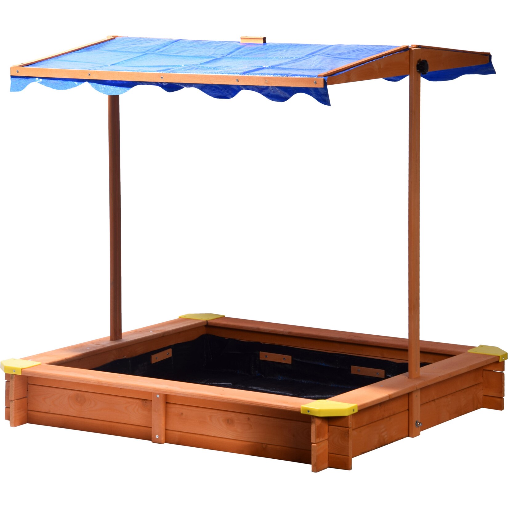Dobar 94350FSC Sandkasten 117x117x117 cm, mit UV-Schutz | 04042085943502