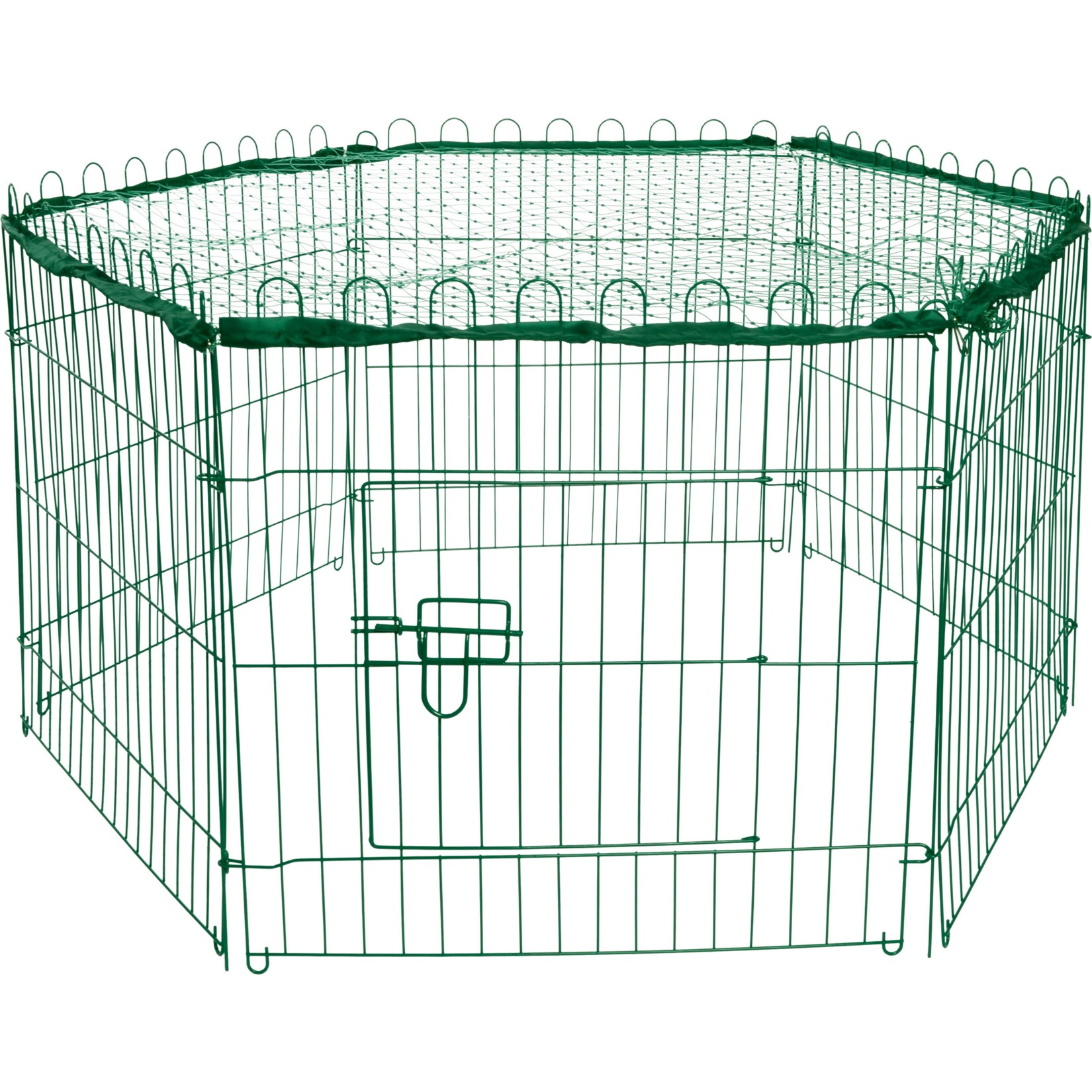 Dobar 6-eckiges Freilaufgehege, gr&uuml;n, 112 x 98 x 56 cm - Bild 1