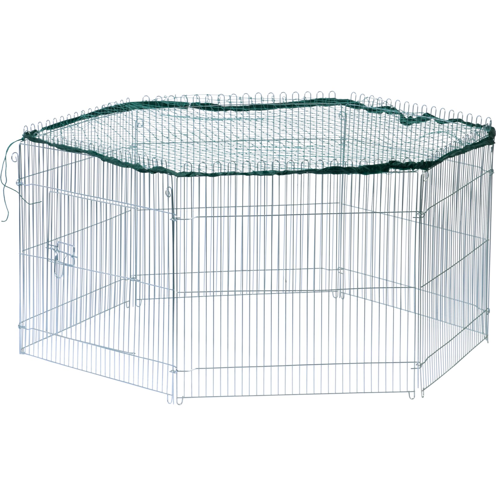Dobar 6-eckiges Freilaufgehege, silber, 123 x 106 x 60 cm - Bild 1