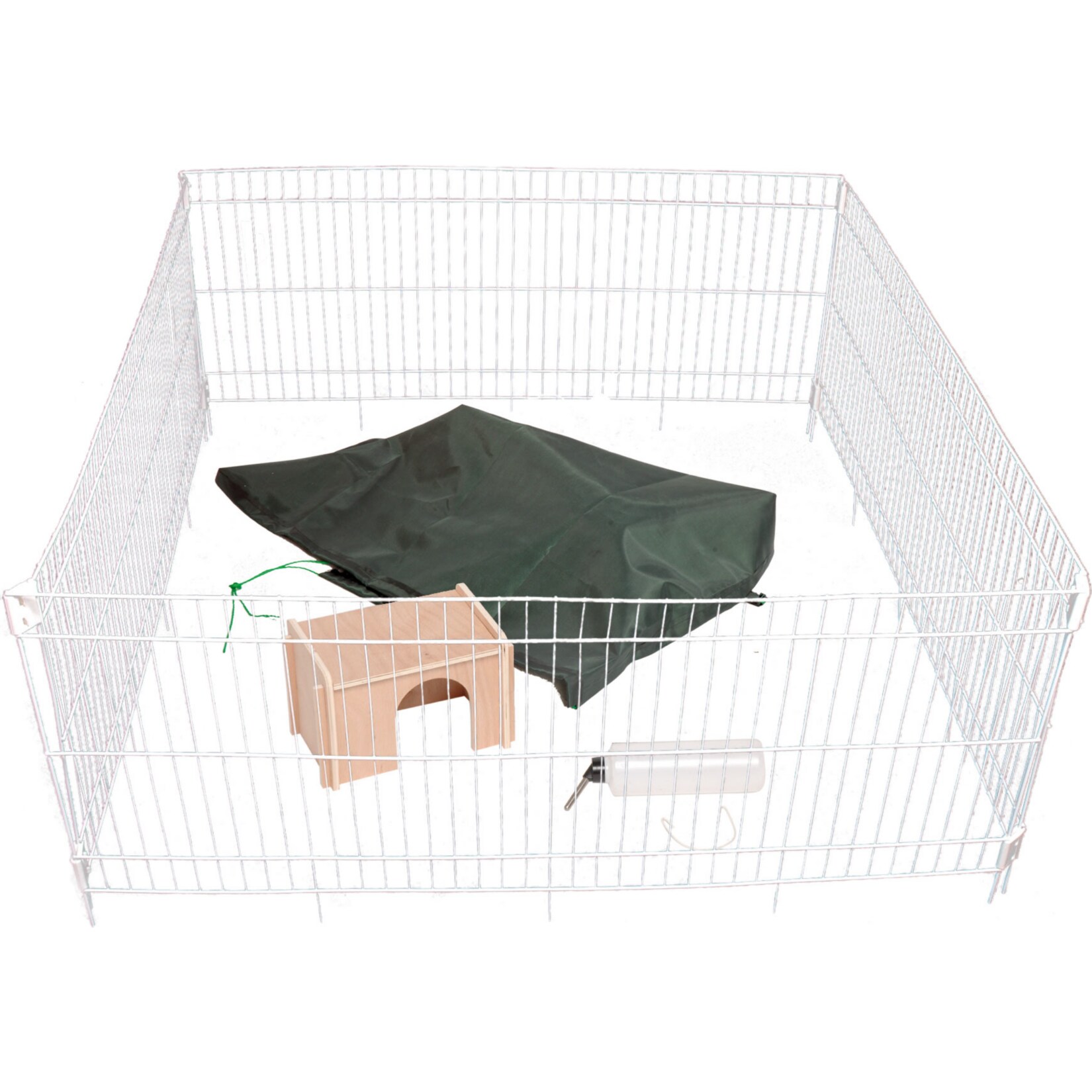 dobar gro&szlig;es Kaninchengehege-Set | ca. 119,5x119,5x52 cm - Bild 1