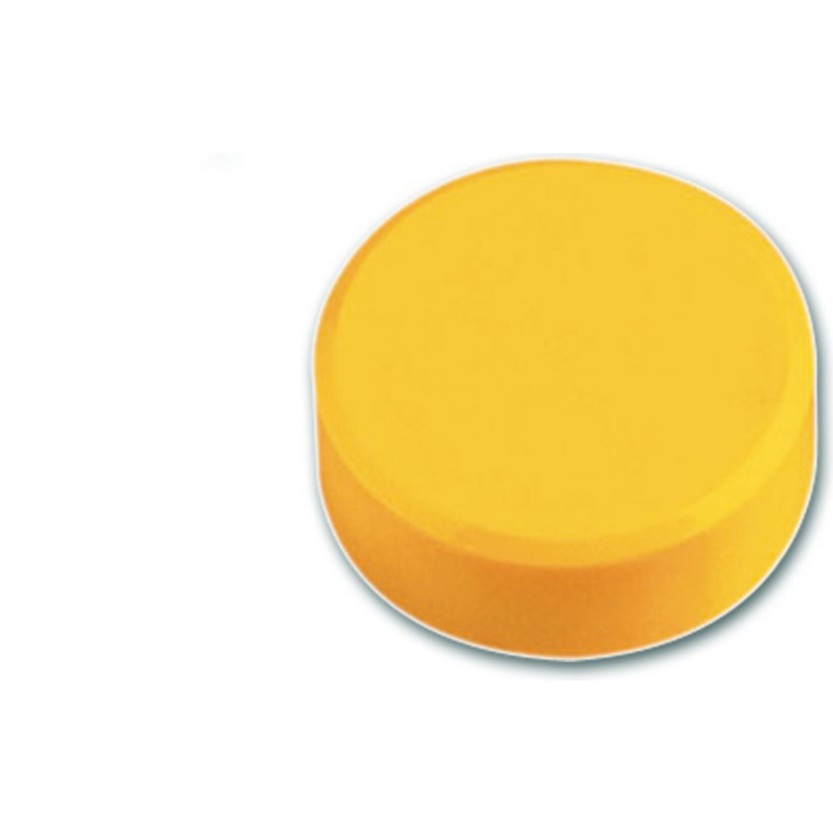 MAUL Facetterand-Magnet MAULpro, &Oslash; 30 x 10 mm, 0,6 kg Haftkraft, 20 St./Set - gelb - Bild 1