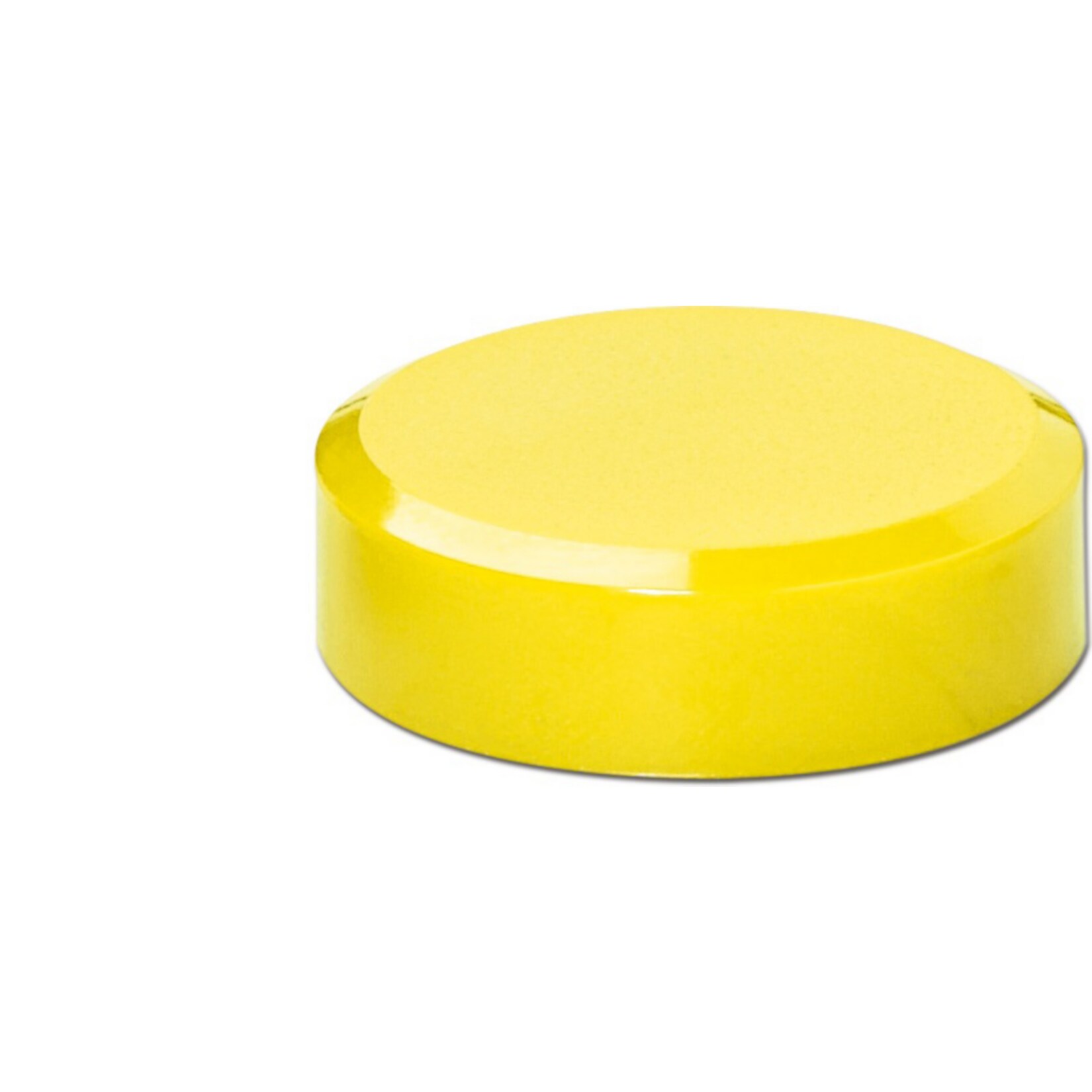 MAUL Facetterand-Magnet MAULpro, &Oslash; 30 x 10 mm, 0,6 kg Haftkraft, 20 St./Set - hellgelb - Bild 1