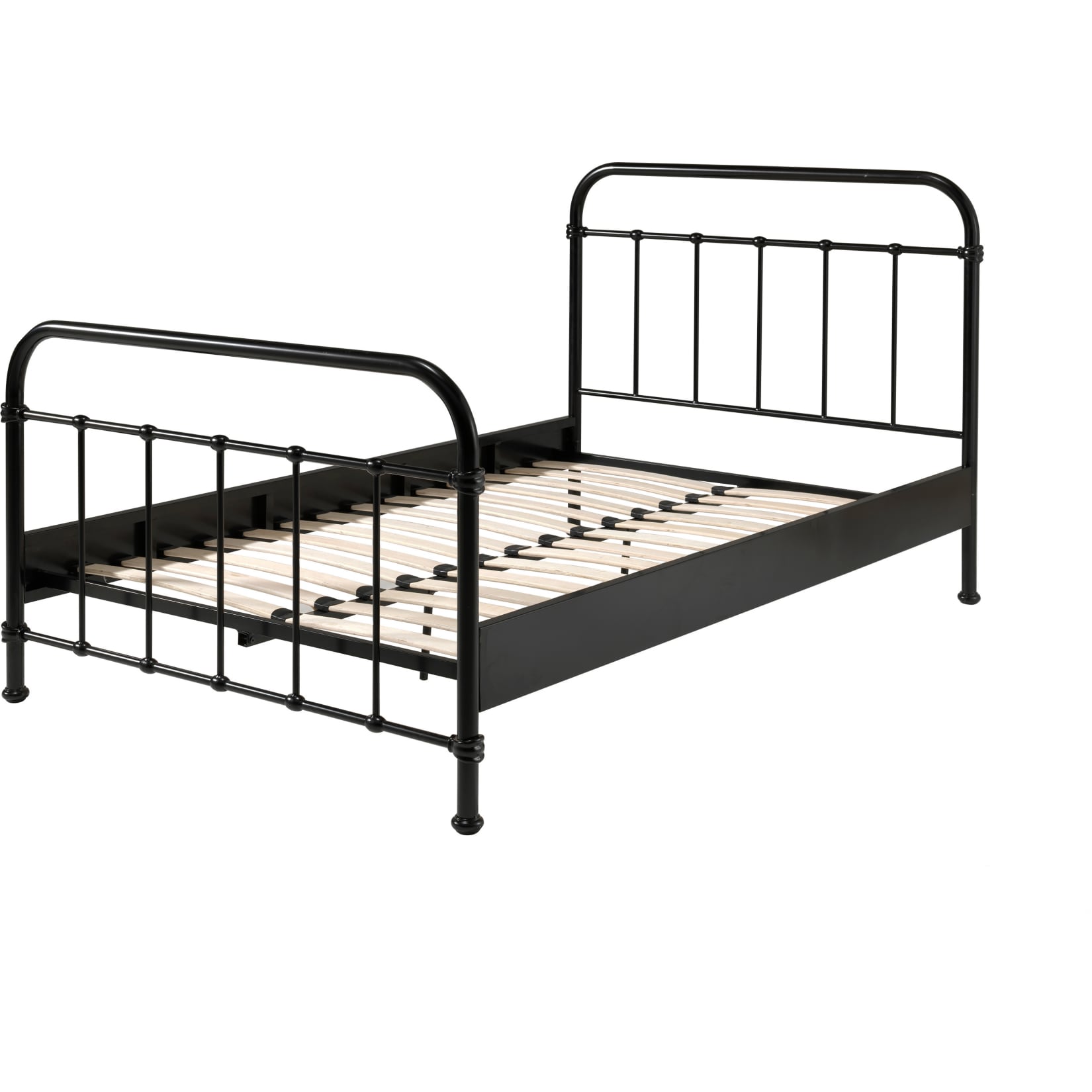 Vipack Metallbett New York 120x200 cm, schwarz - Bild 1
