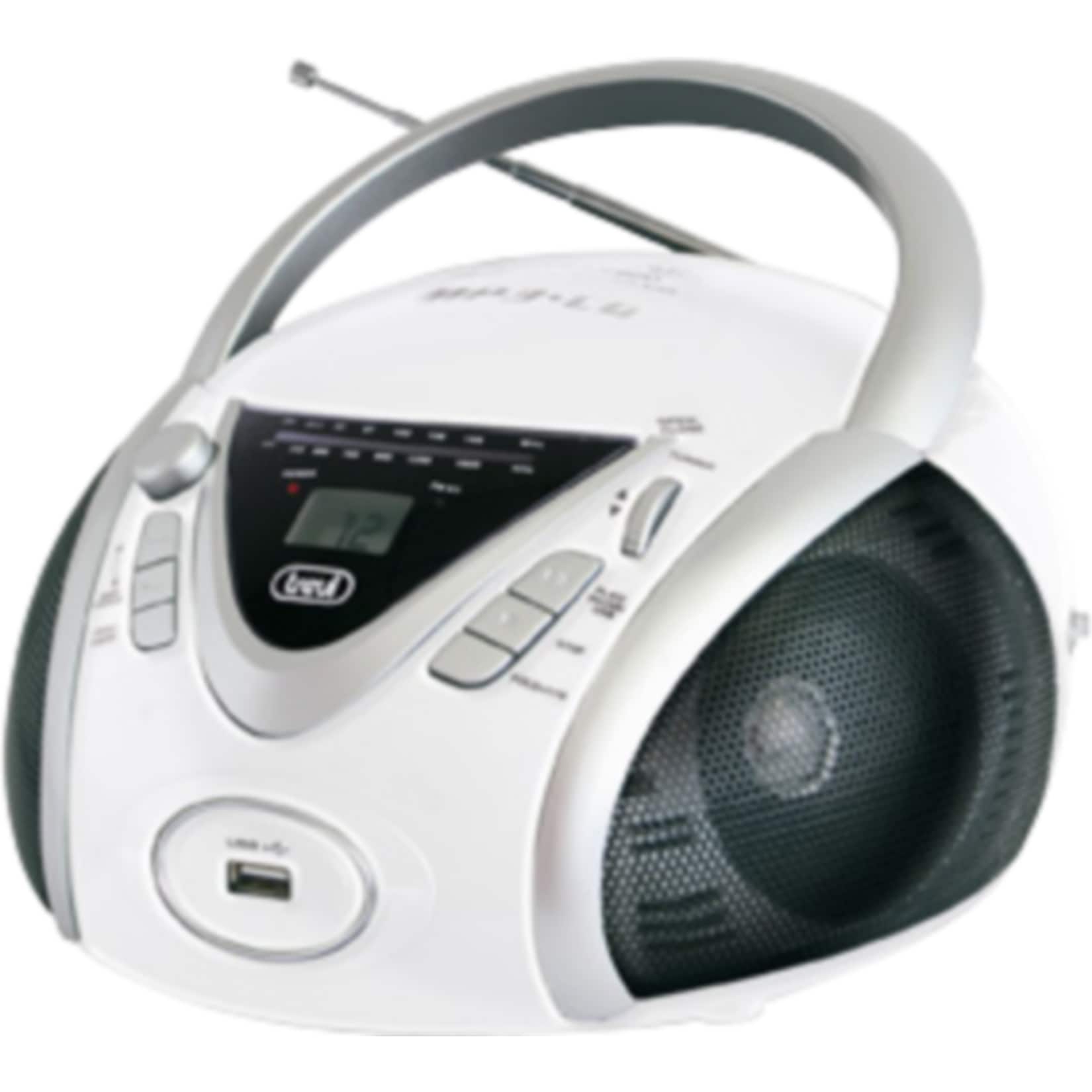 Trevi CMP 542 Boombox mit CD, MP3, FM-Radio - wei&szlig; - Bild 1