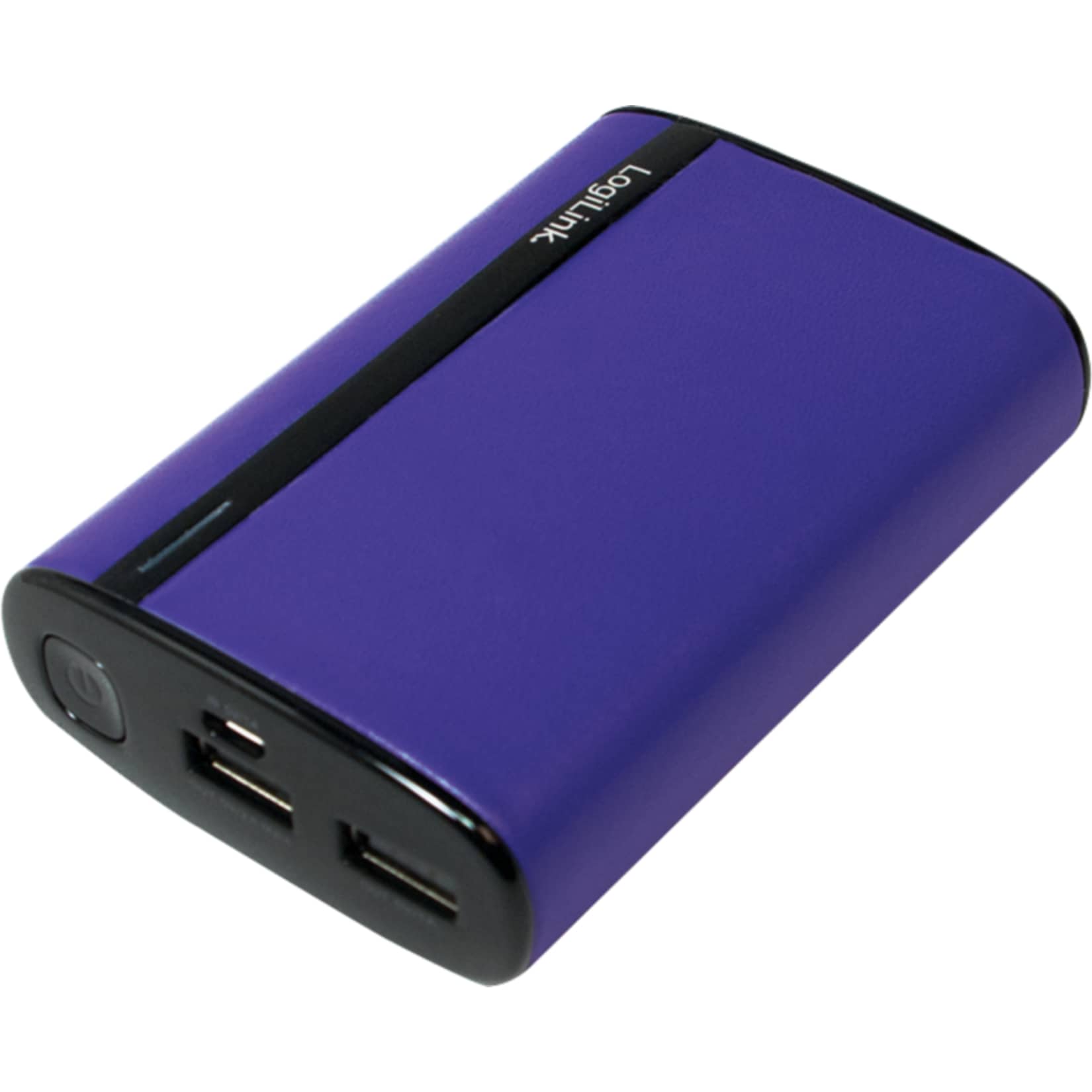 LogiLink PA0127A mobiler Zusatzakku in Lederoptik - violett - Bild 1