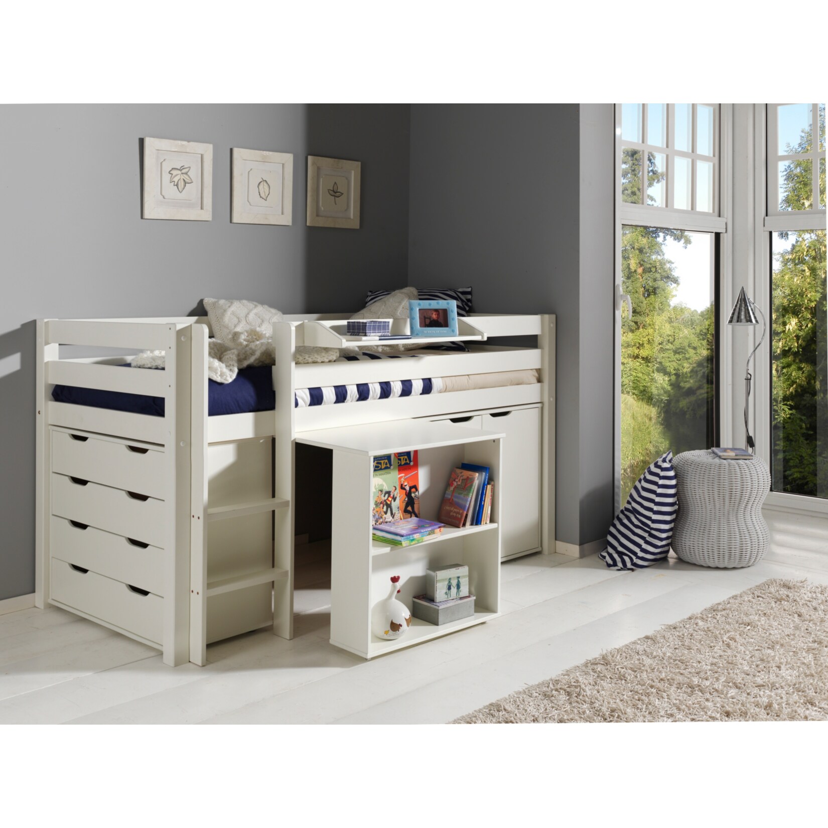 Vipack Furniture Spielbett Pino 1, wei&szlig; - Bild 1