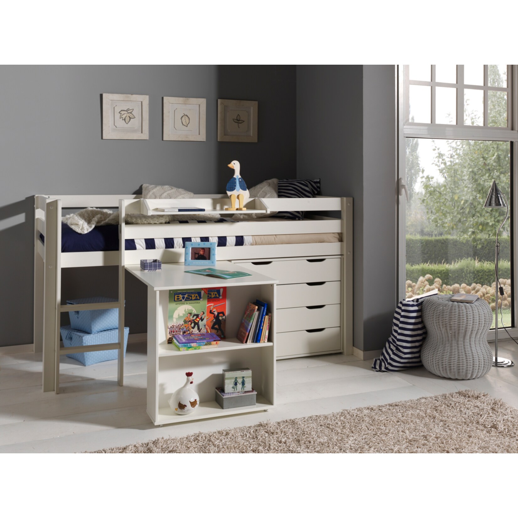 Vipack Furniture Spielbett Pino 2, weiß | 05420070212632