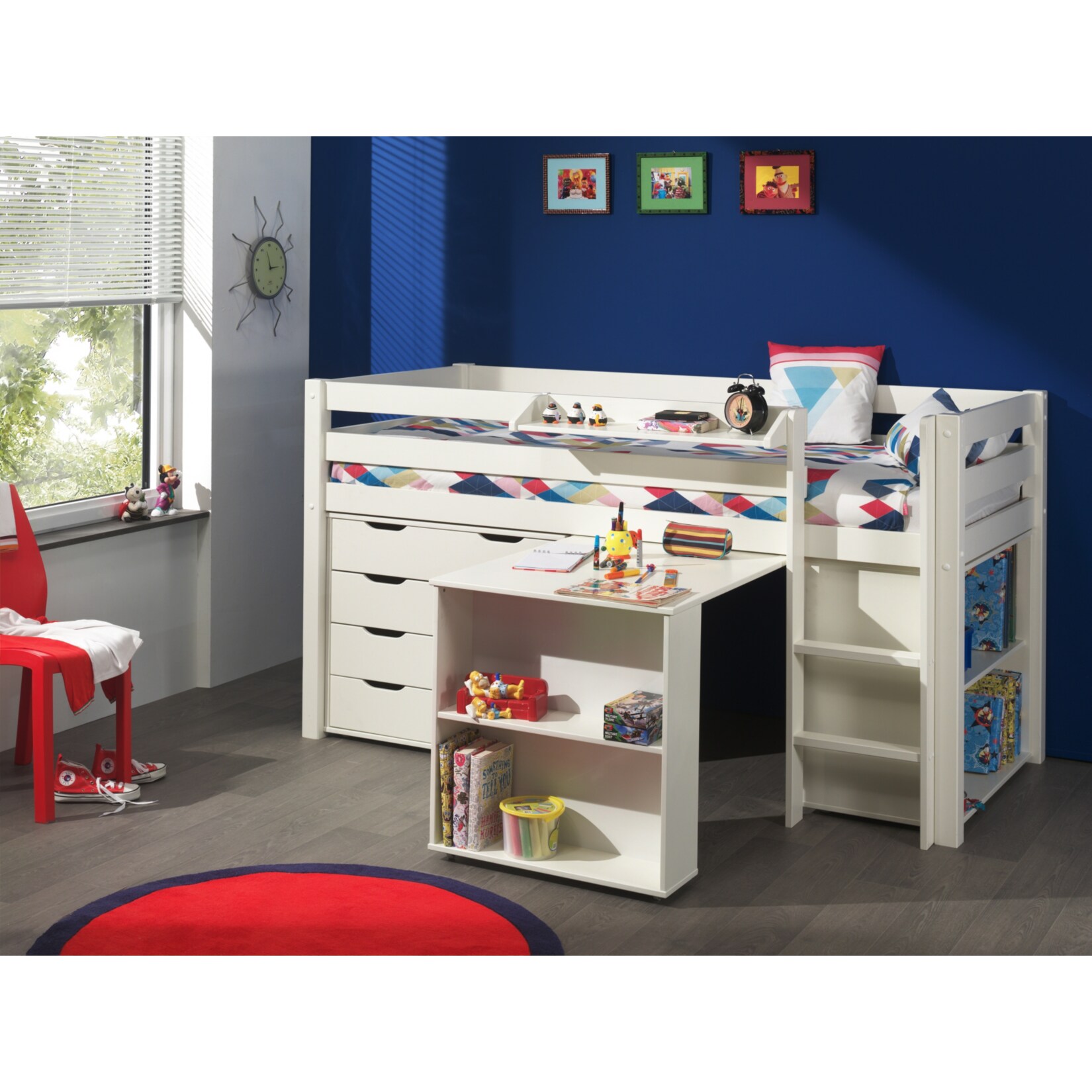 Vipack Furniture Spielbett 3 Pino, weiß | 05420070212618