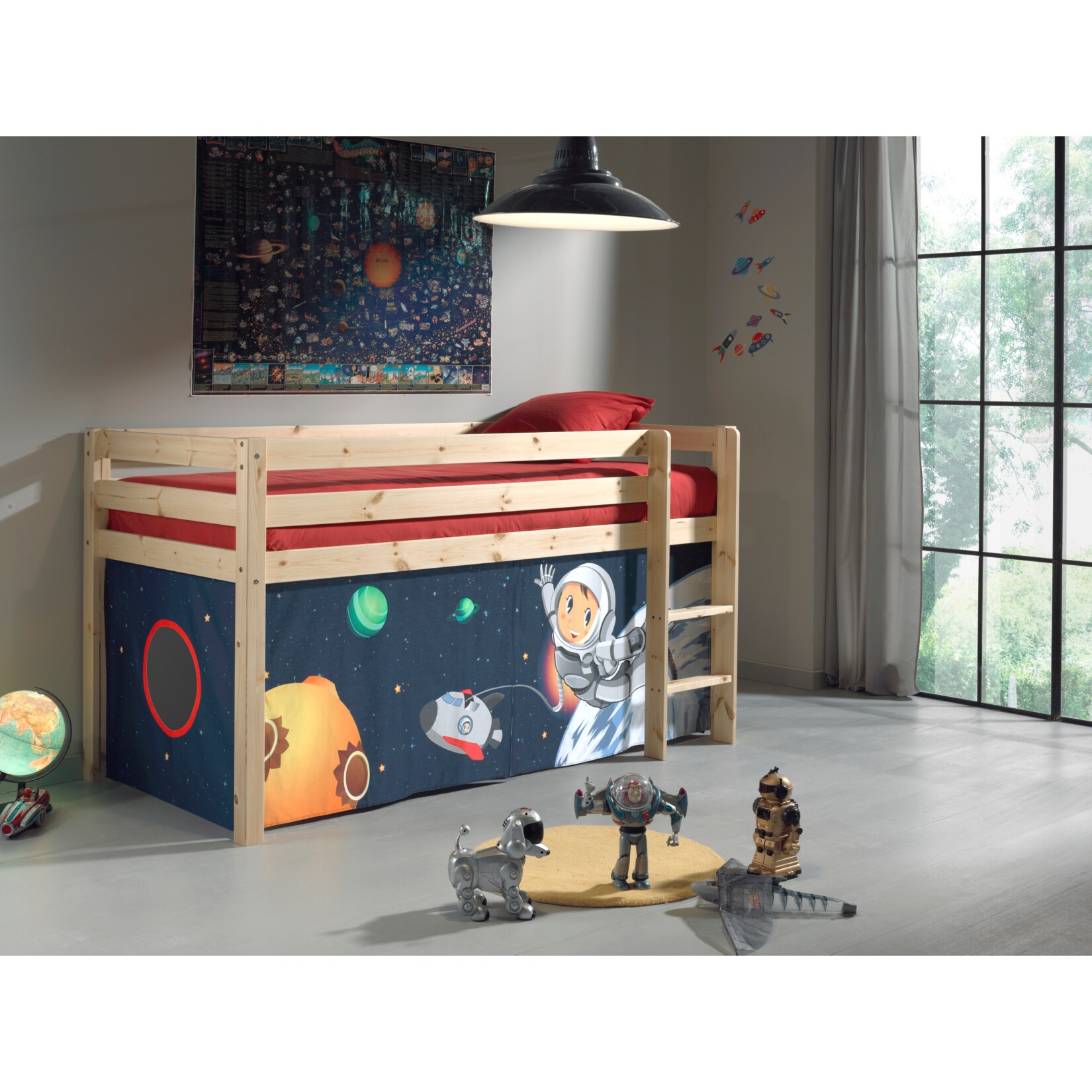 Vipack Furniture Spielbett Spaceman, natur - Bild 1