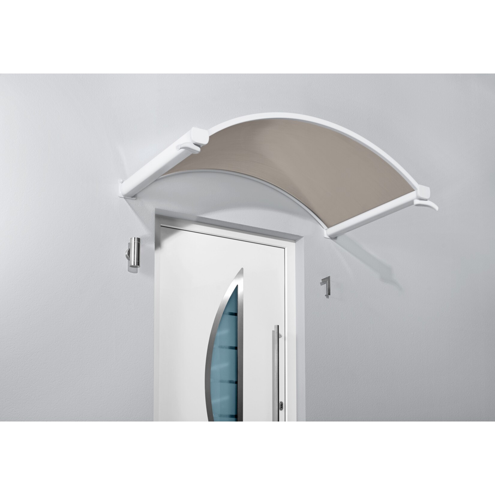 Gutta Typ NO Bronce Rundbogenvordach, 160 x 90 cm, wei&szlig; - Bild 1