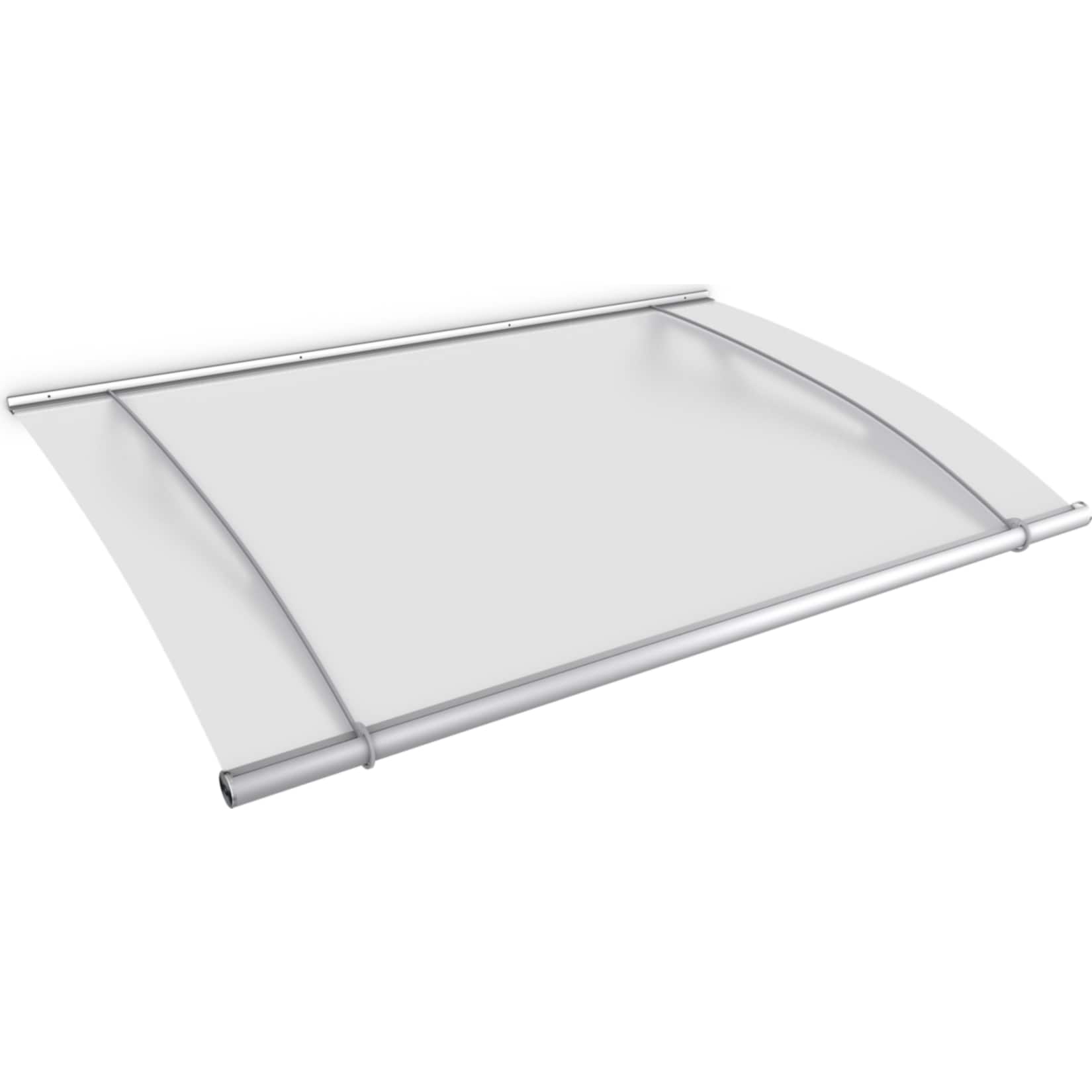 Gutta Typ XL Pultvordach Edelstahl, 205 x 142 cm, satiniert wei&szlig; - Bild 1