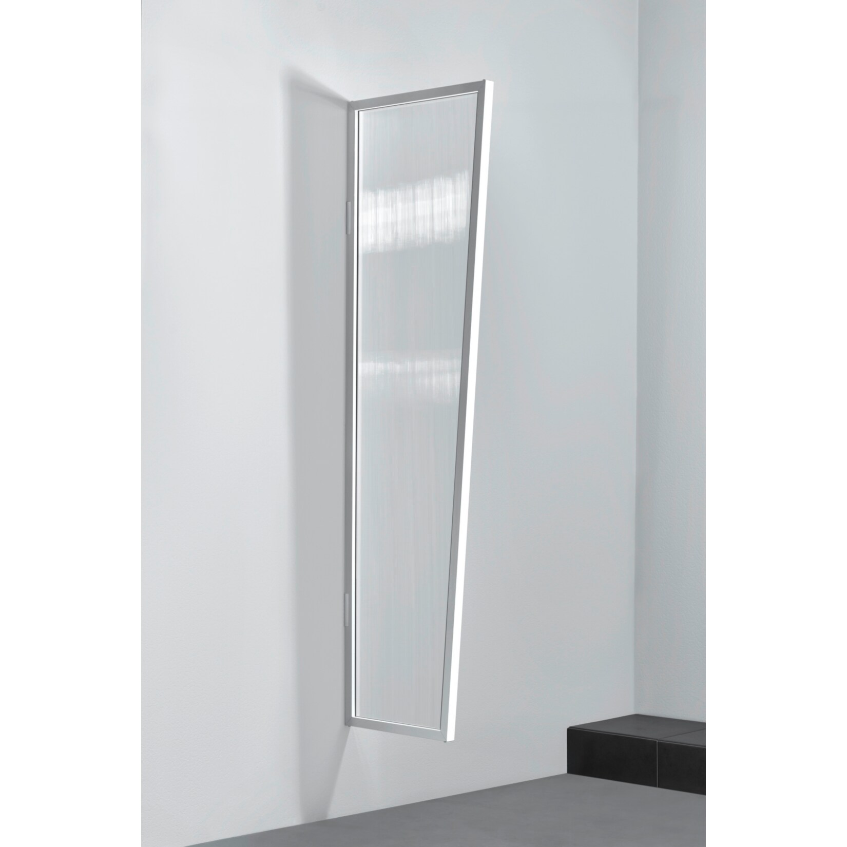 Gutta Typ B1/PC Vordach-Seitenteil klar, 200 x 60 cm, wei&szlig; - Bild 1