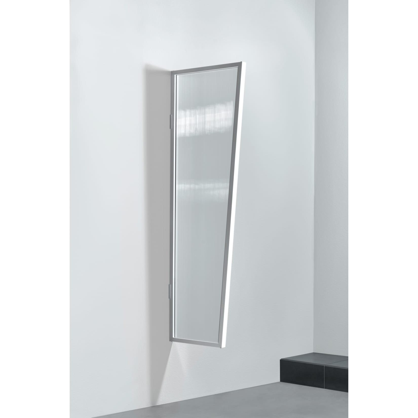 Gutta Typ B2/PC Vordach-Seitenteil klar, 175 x 60 cm, wei&szlig; - Bild 1