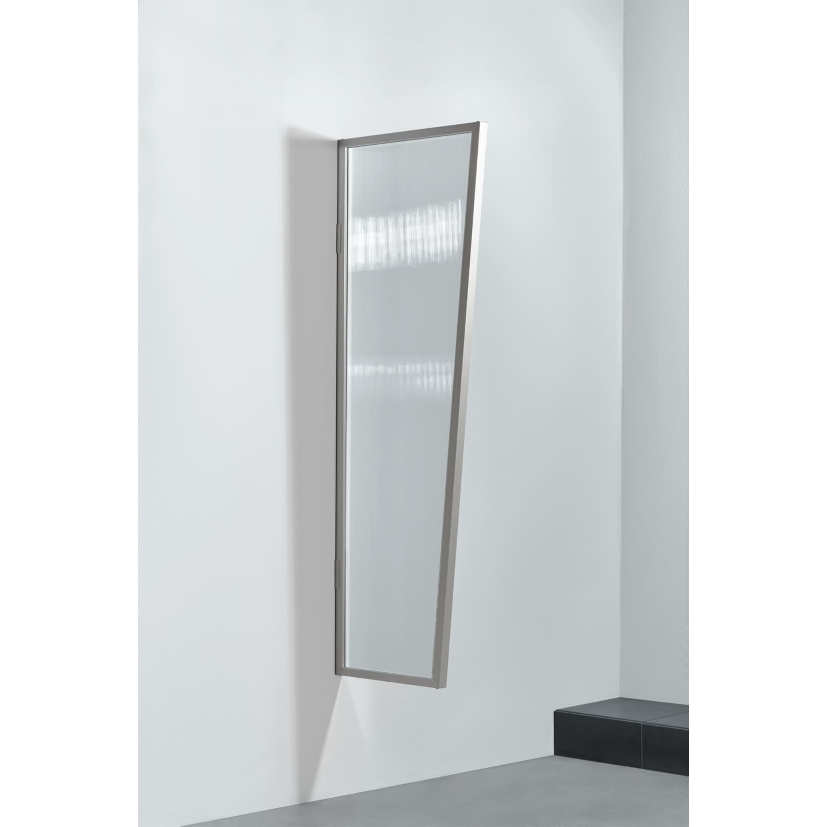 Gutta Typ B2/PC Vordach-Seitenteil klar, 175 x 60 cm, Edelstahl - Bild 1