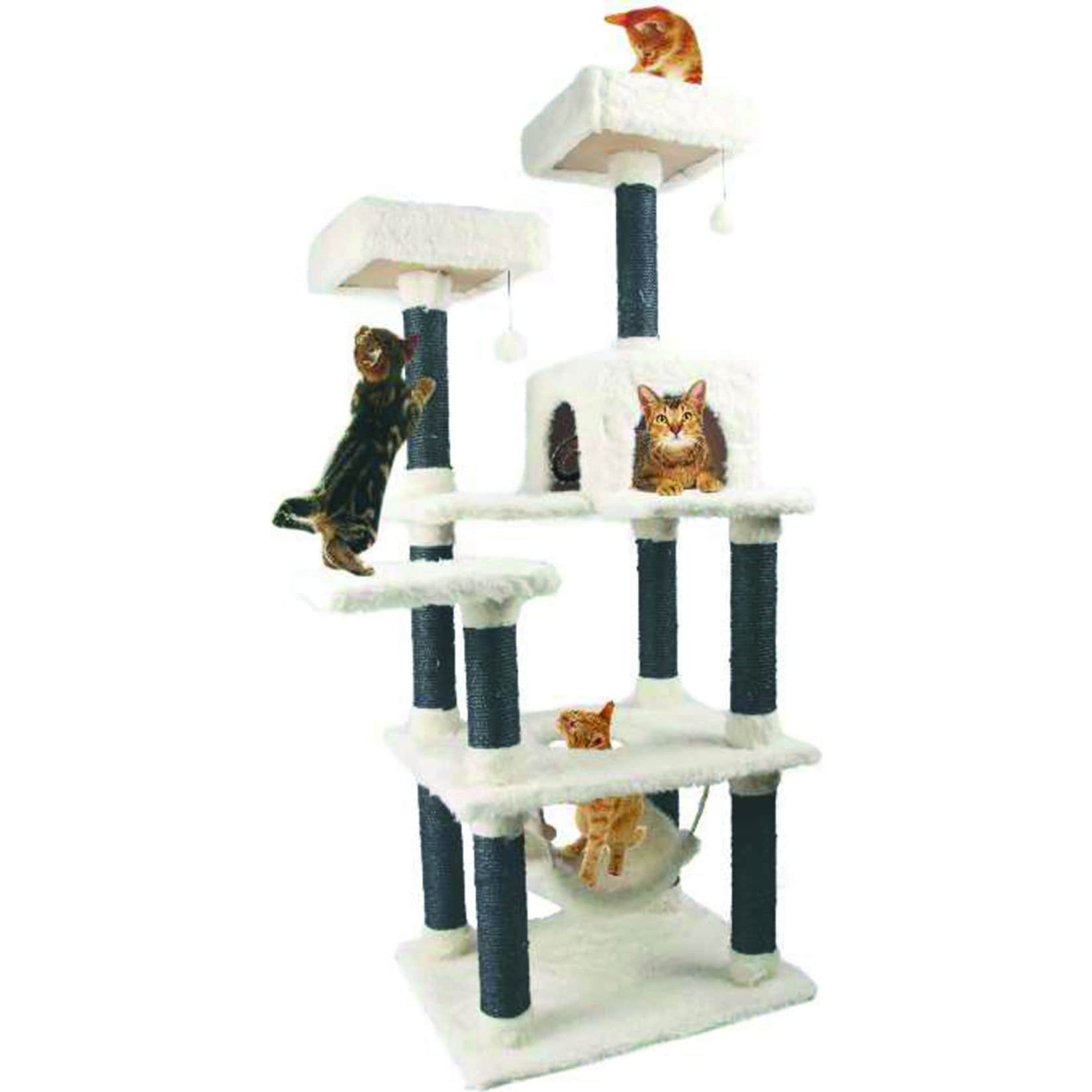 Heim Kratzbaum White Cat 4 - Bild 1