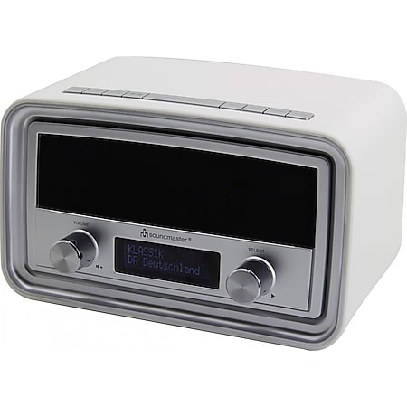 Soundmaster UR190WE DAB+/ UKW Uhrenradio mit USB Ladebuchse - weiß - Bild 1