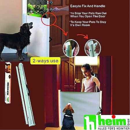 Heim Hunde-Absperr-Tür weiß - Bild 1