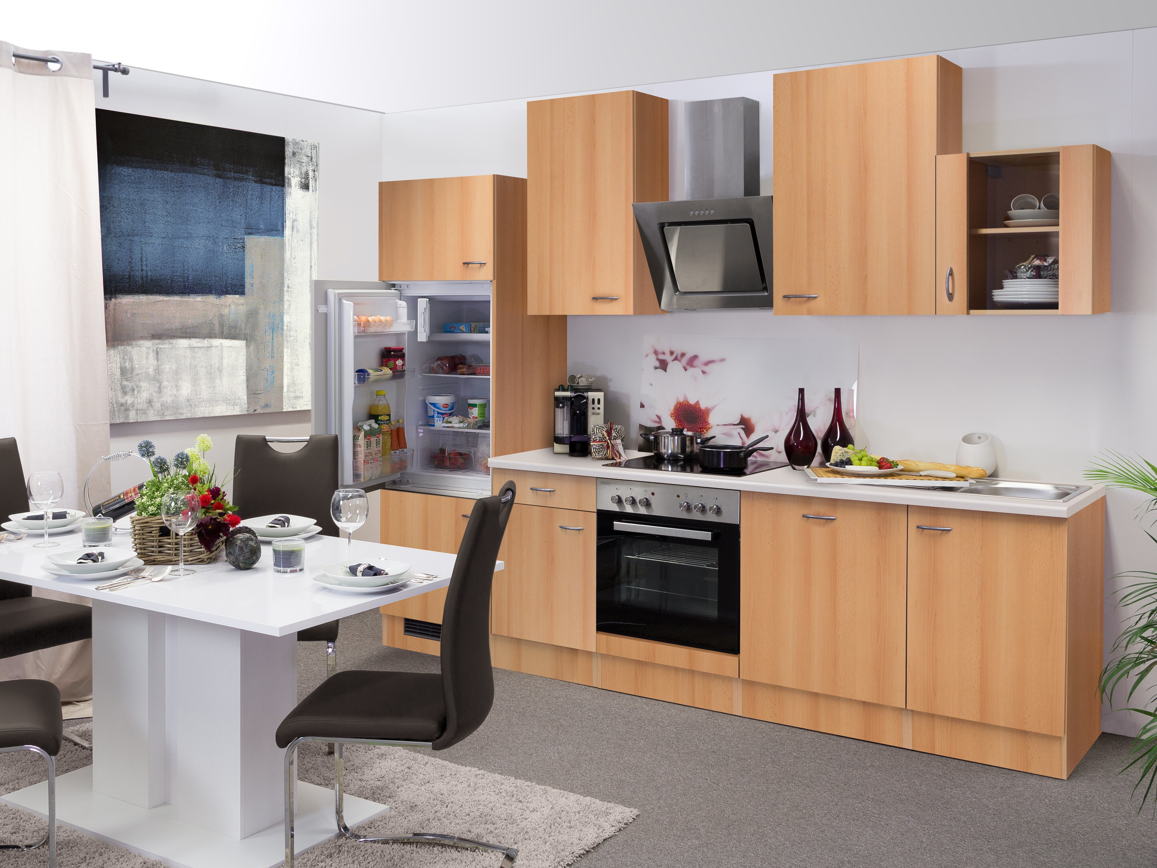 Flex-Well K&uuml;chenzeile 280 cm G-280-2302-015 Nano - Bild 1