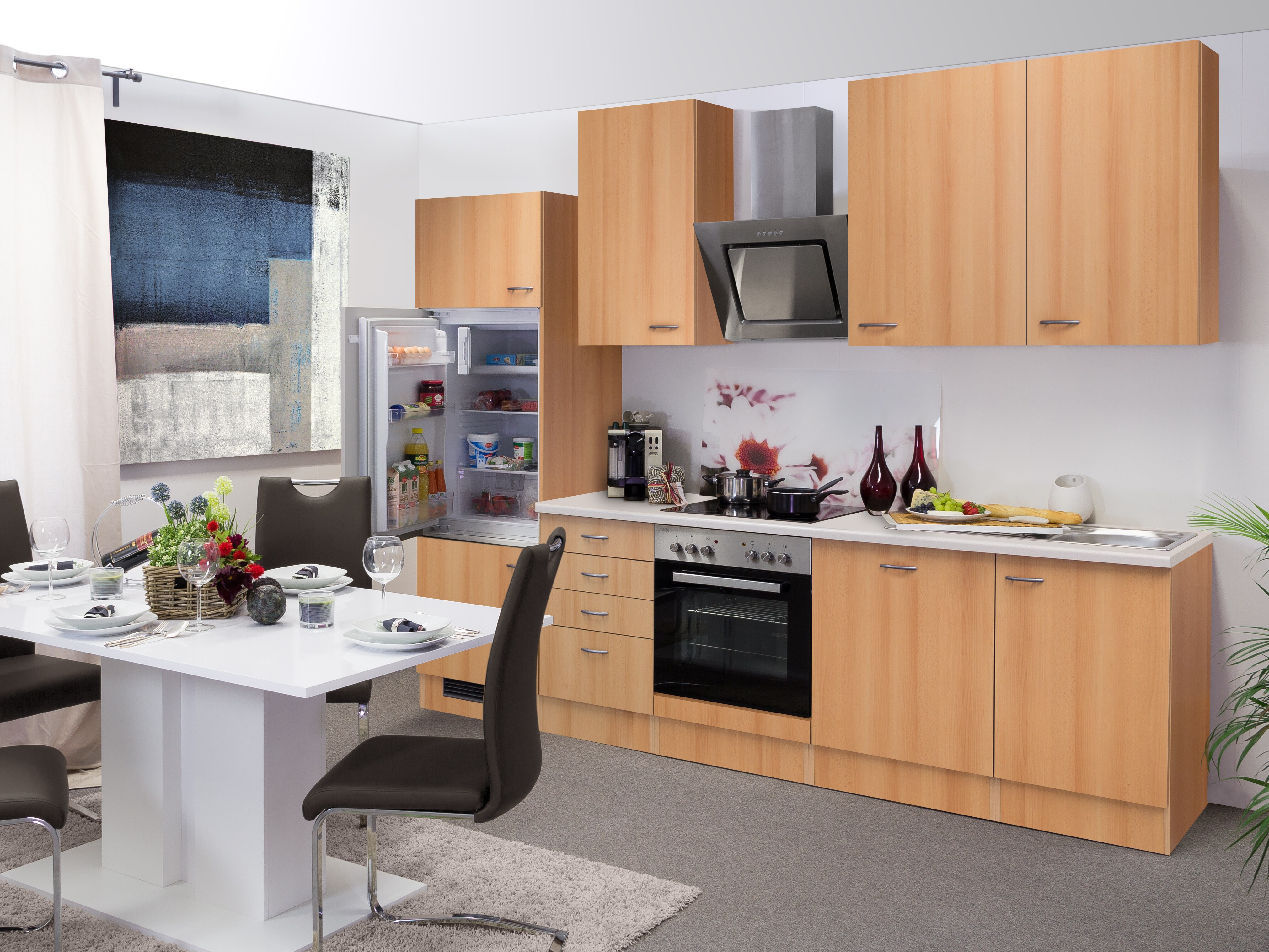 Flex-Well K&uuml;chenzeile 280 cm G-280-2301-026 Nano - Bild 1