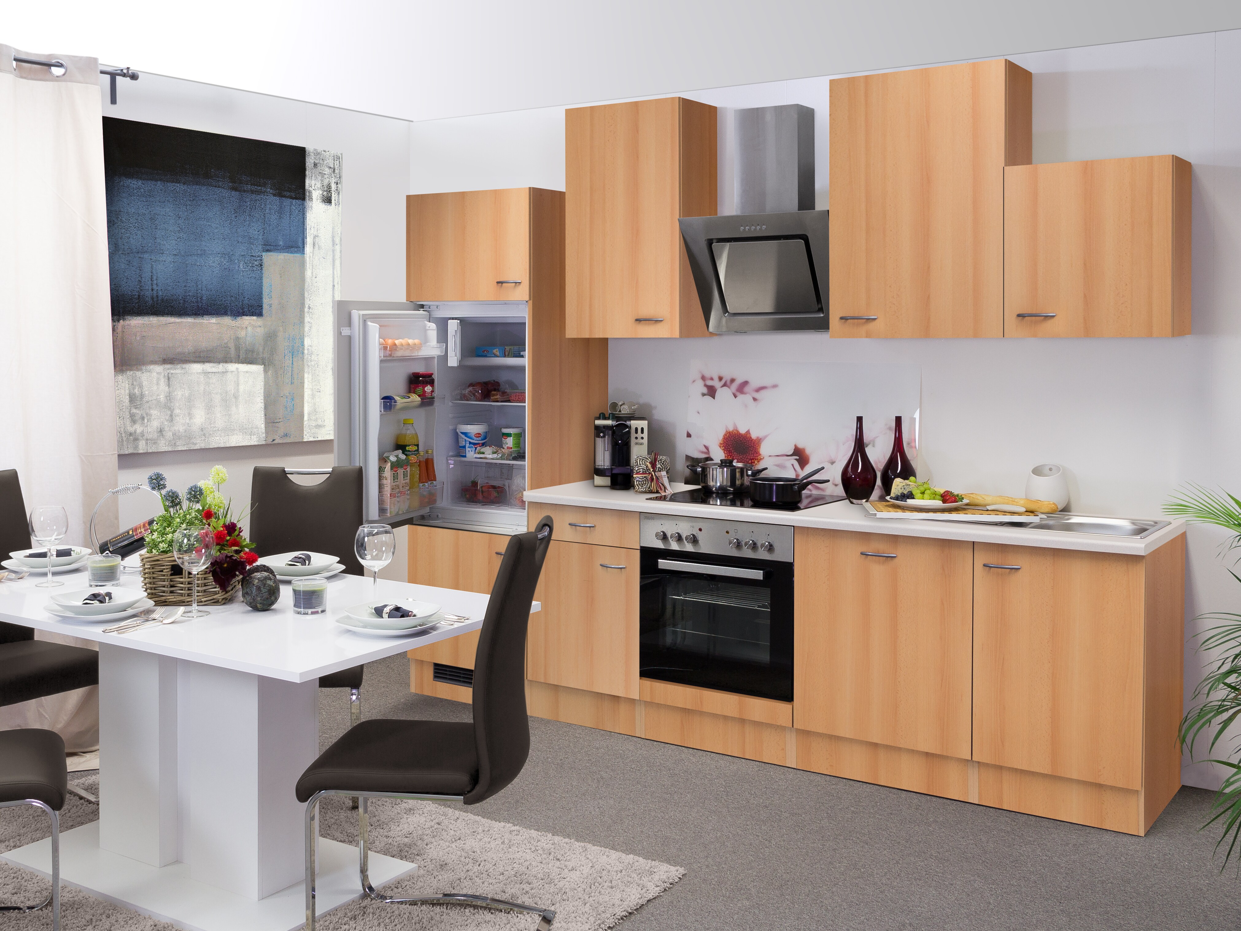 Flex-Well K&uuml;chenzeile 280 cm G-280-2301-015 Nano - Bild 1