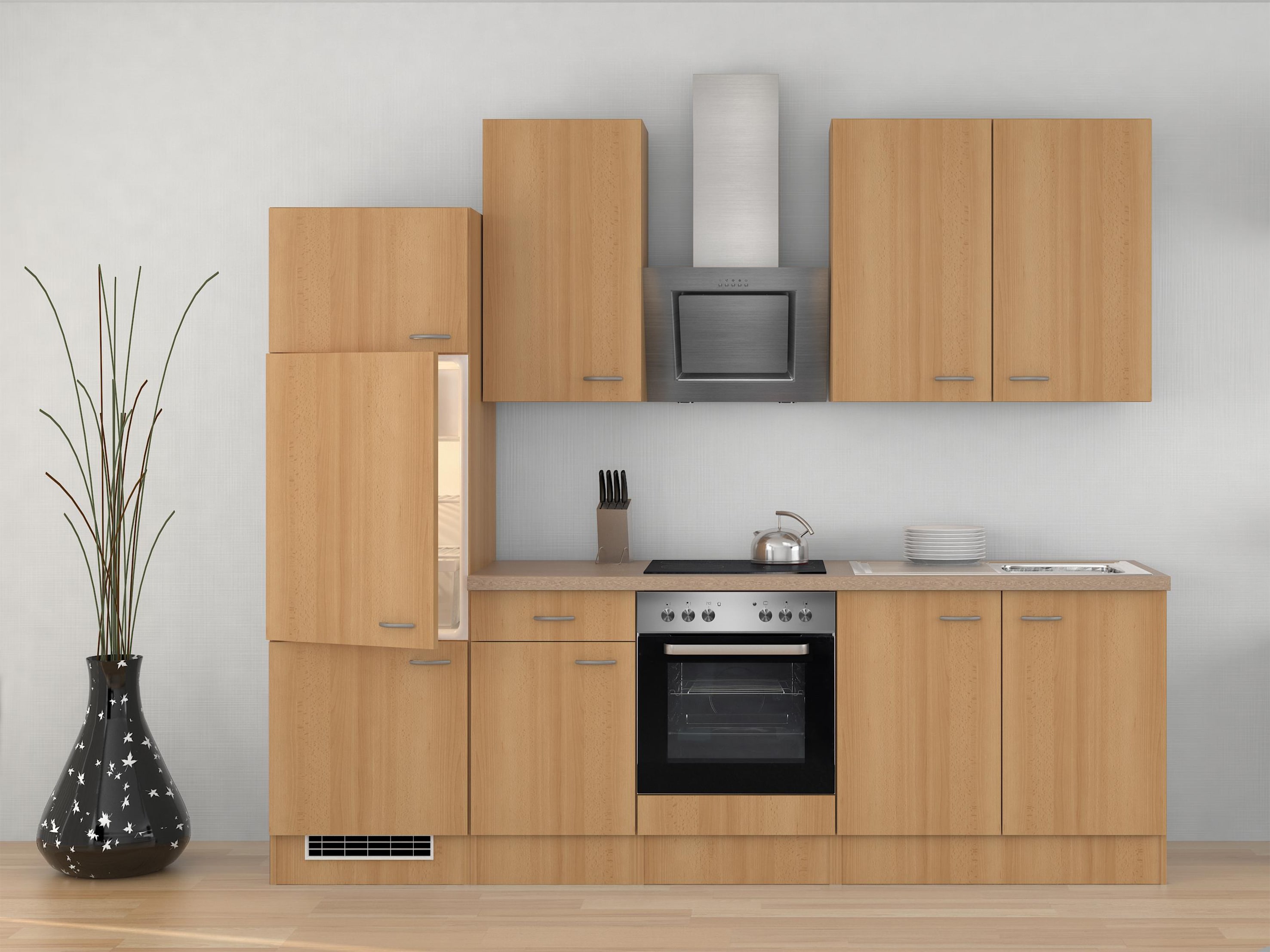 Flex-Well K&uuml;chenzeile 270 cm G-270-2210-015 Nano - Bild 1