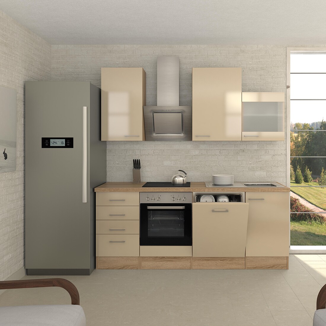 Flex-Well K&uuml;chenzeile 220 cm G-220-1703-012 Nepal - Bild 1