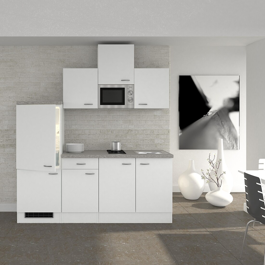 Flex-Well K&uuml;chenzeile 210 cm G-210-1602-002 Wito - Bild 1