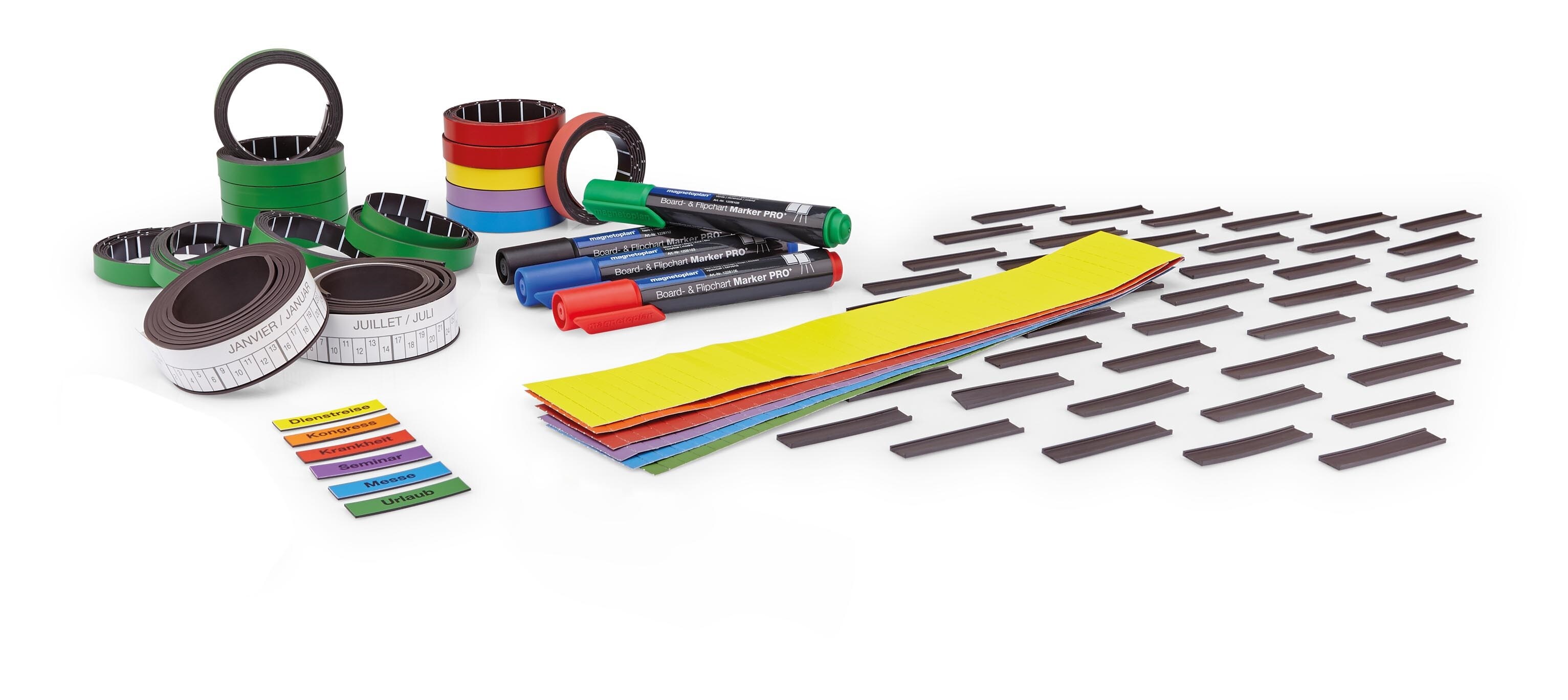 magnetoplan Aktivit&auml;ten- und Urlaubsplaner, 5-Tage-Woche - 80 Mitarbeiter - Bild 1