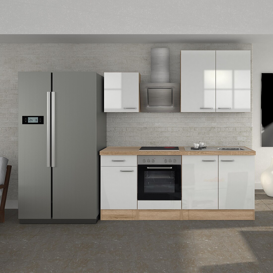 Flex-Well K&uuml;chenzeile 210 cm G-210-1601-010 Valero - Bild 1