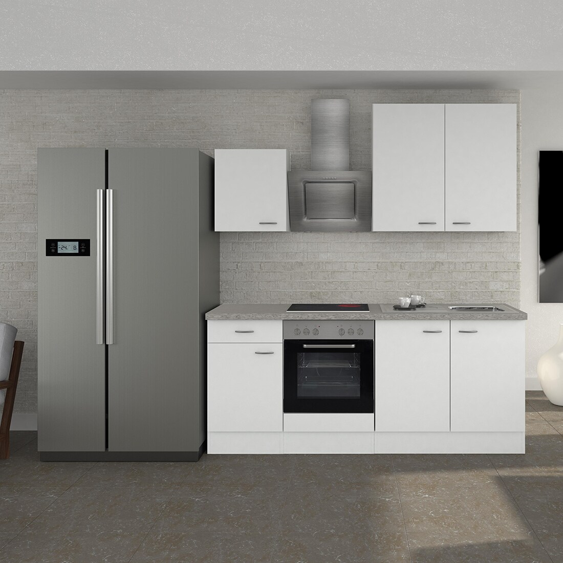 Flex-Well K&uuml;chenzeile 210 cm G-210-1601-010 Wito - Bild 1