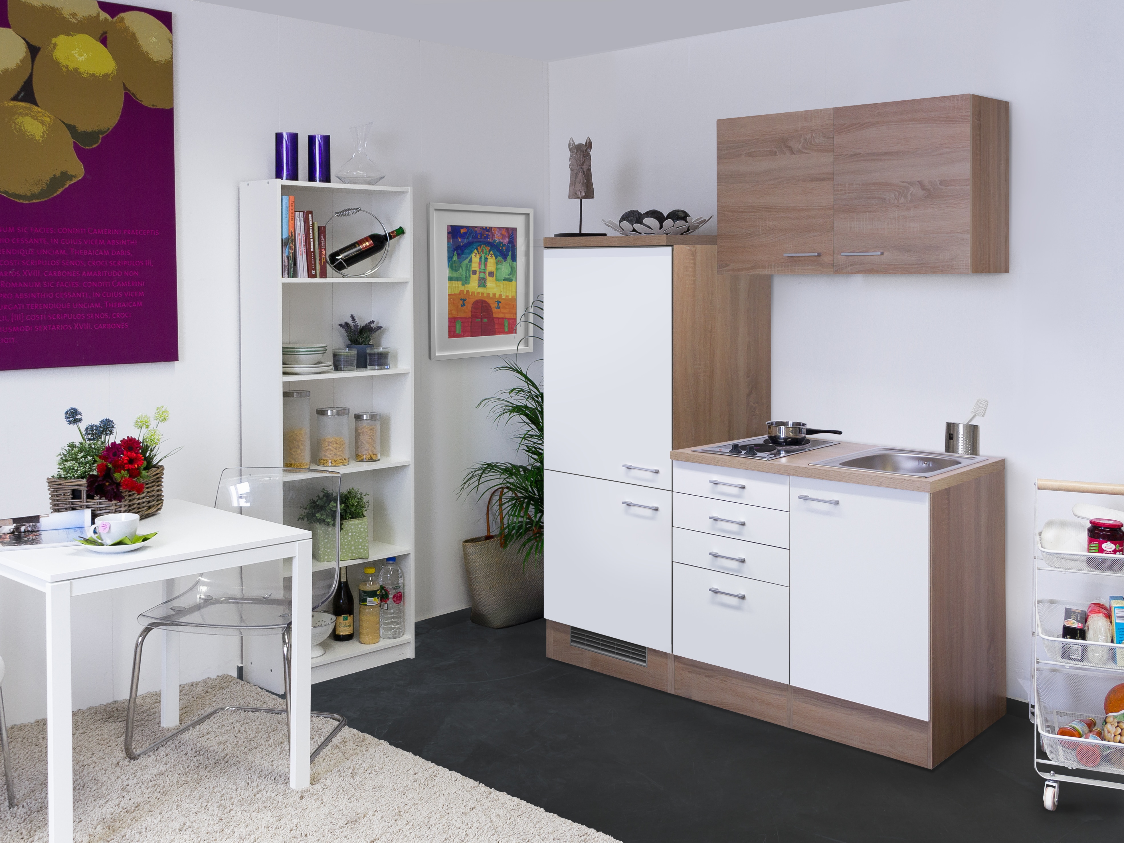 Flex-Well K&uuml;chenzeile 160 cm G-160-1101-003 Samoa - Bild 1