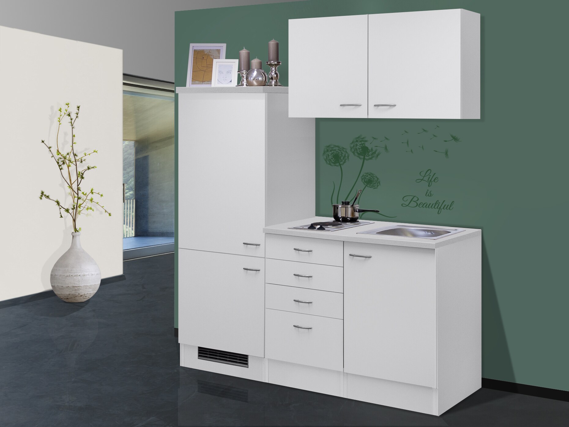 Flex-Well K&uuml;chenzeile 160 cm G-160-1101-003 Wito - Bild 1